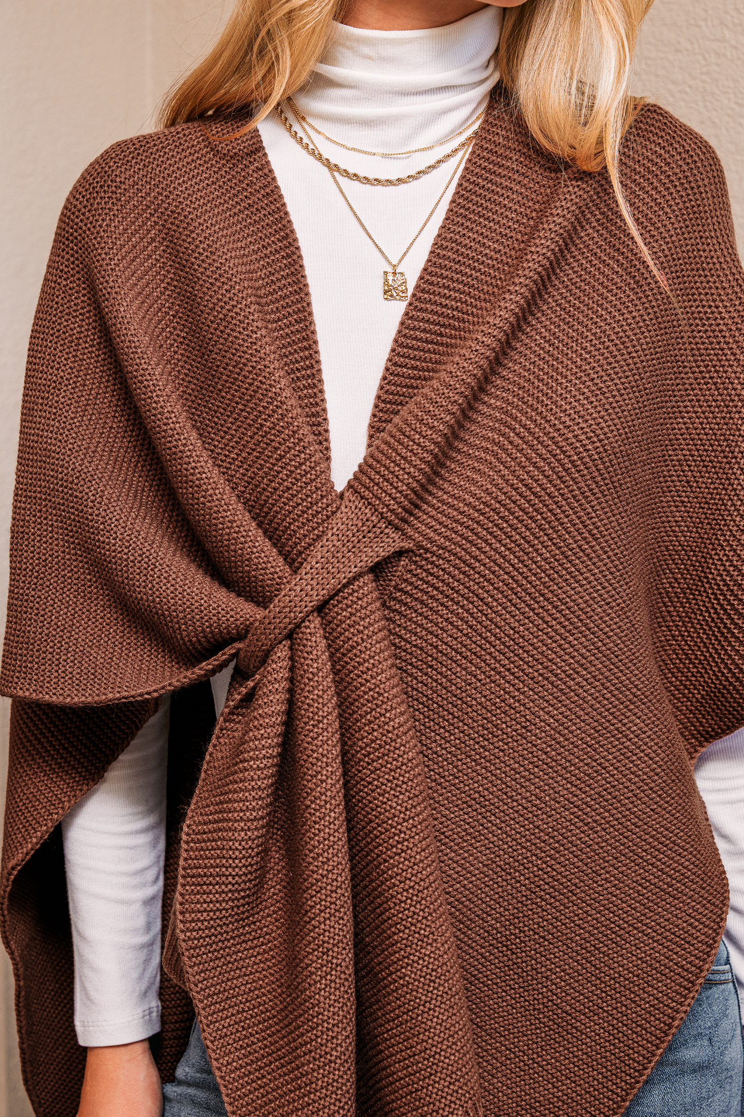 Cupshe Cardamom Latte Brown Cardigan