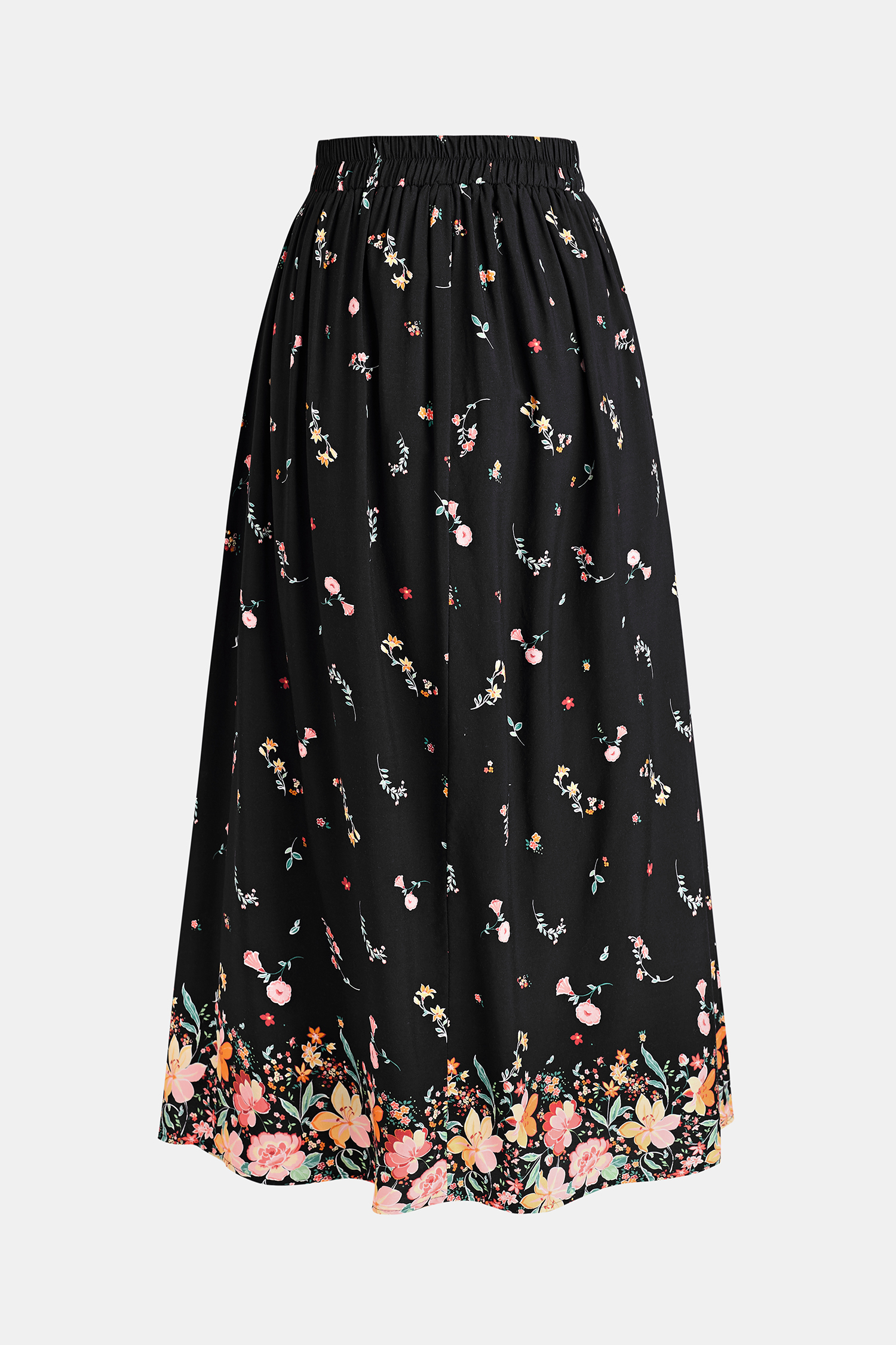 Cupshe Shadow Blossom Floral Maxi Skirt