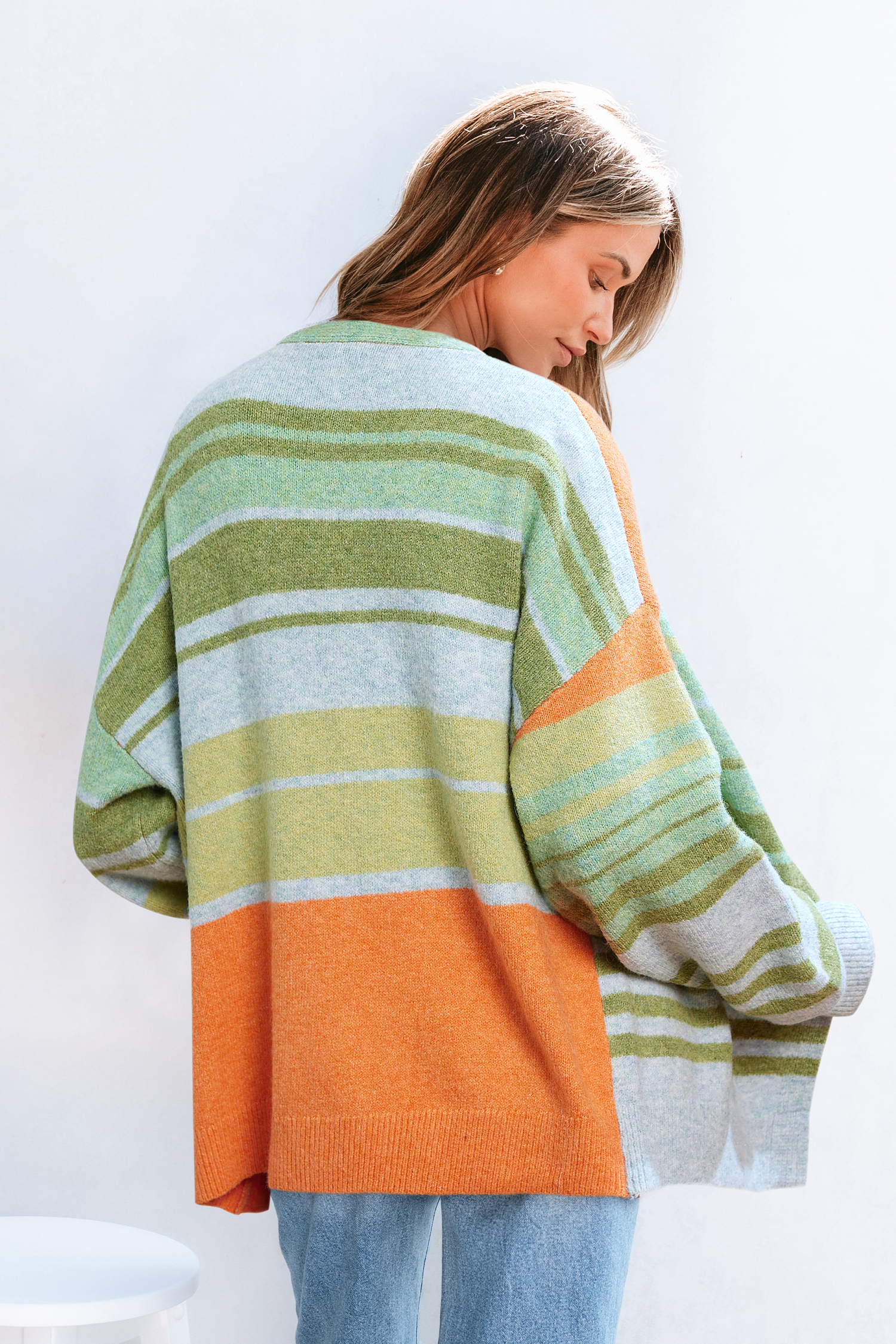 Cupshe Glow Time Striped Cardigan