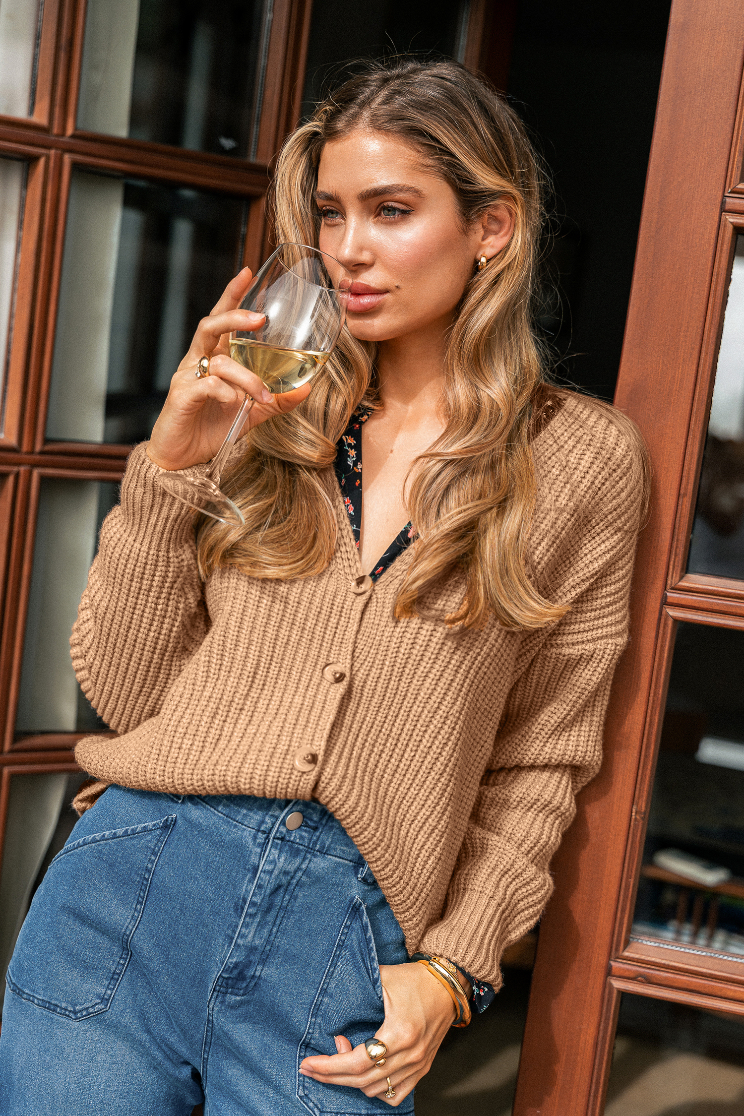 Cupshe Cozy Sunday Brown Cardigan