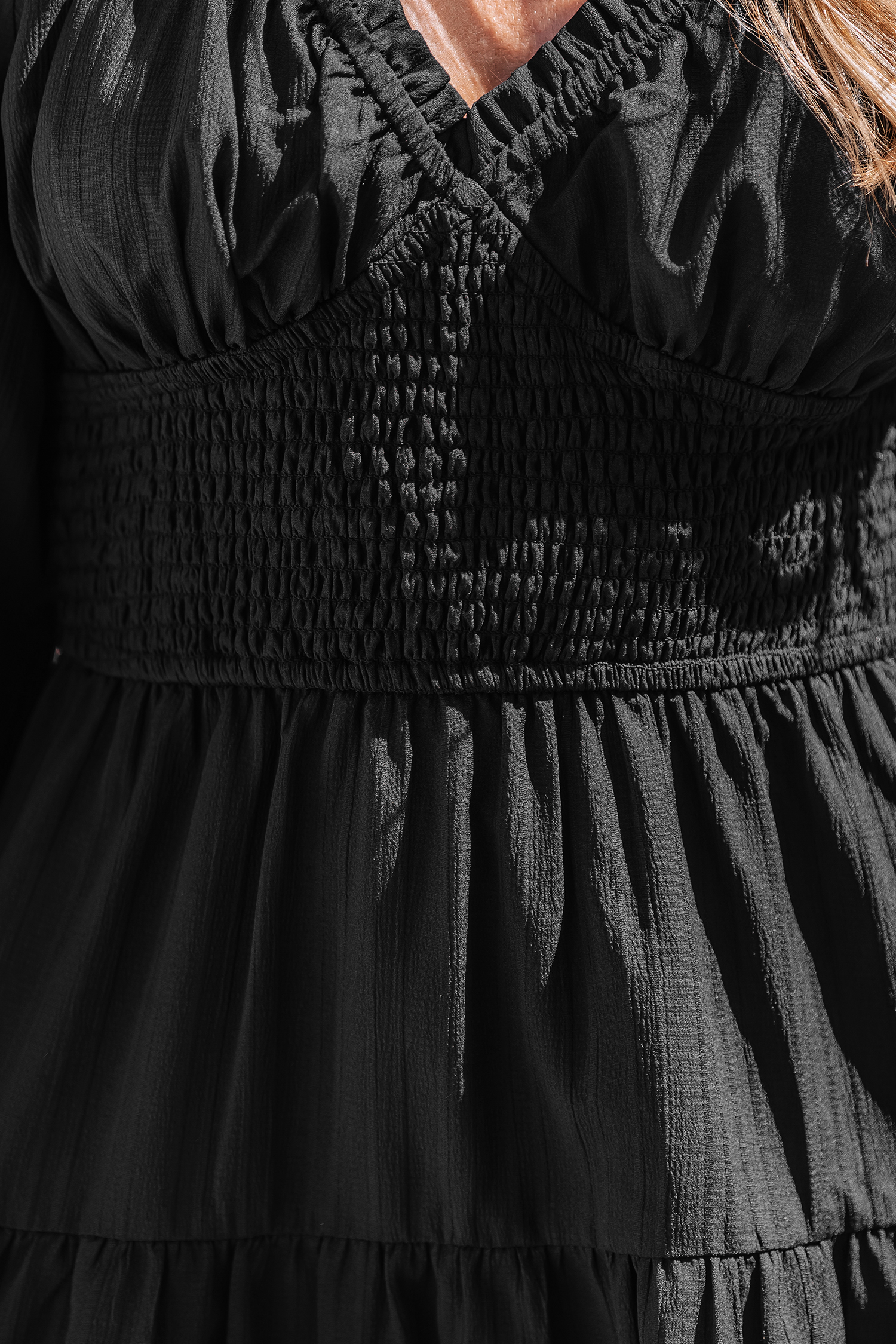 Cupshe Dance The Night Away Black Mini Dress In Black