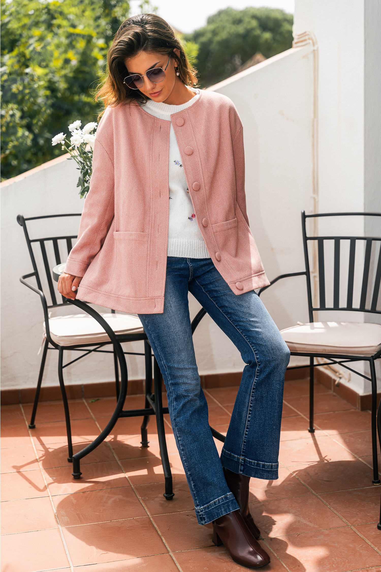 Chaqueta rosa Own It