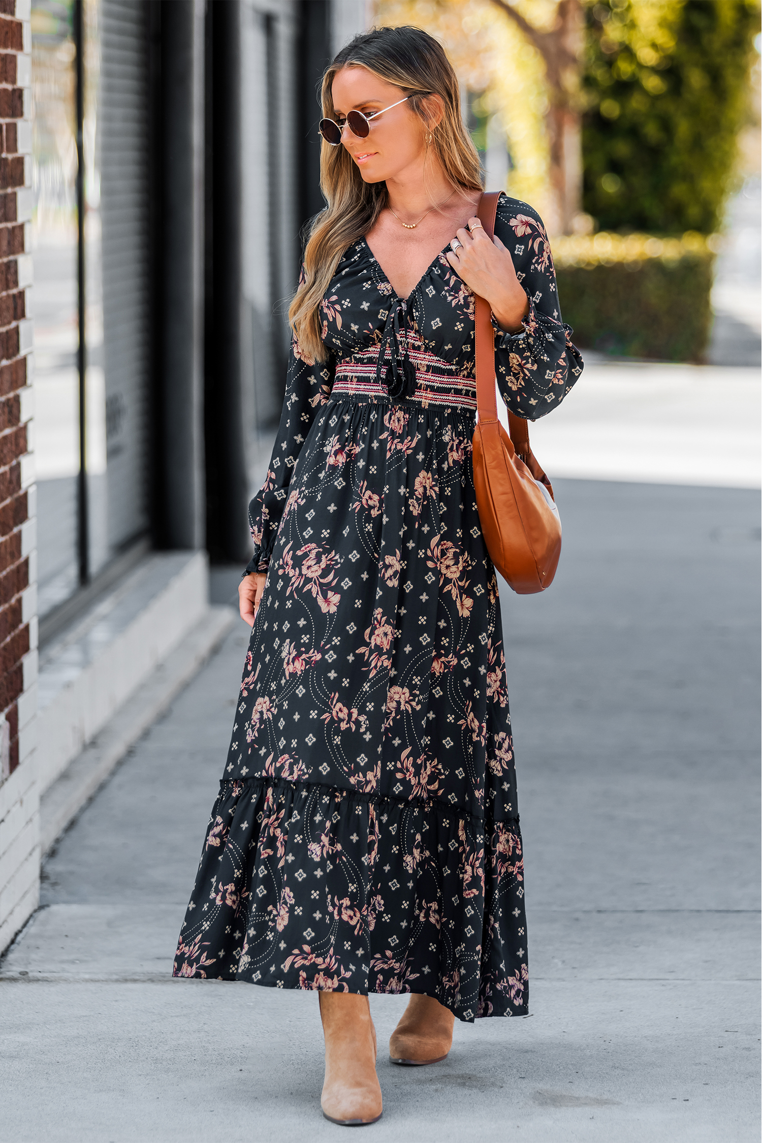 Vestido largo floral Celestial Dream