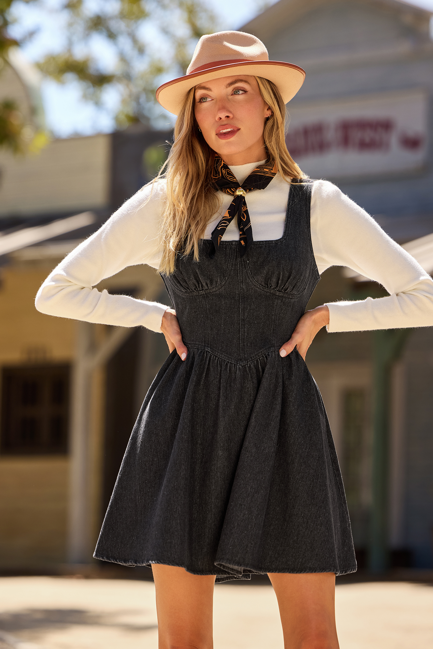 Cupshe Everyday Fairytale Grey Mini Dress In Black