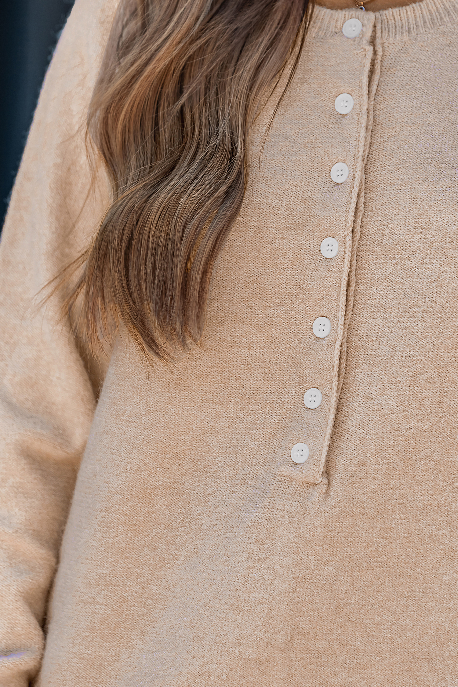 Cupshe Quiet Sands Beige Sweater In Neutral