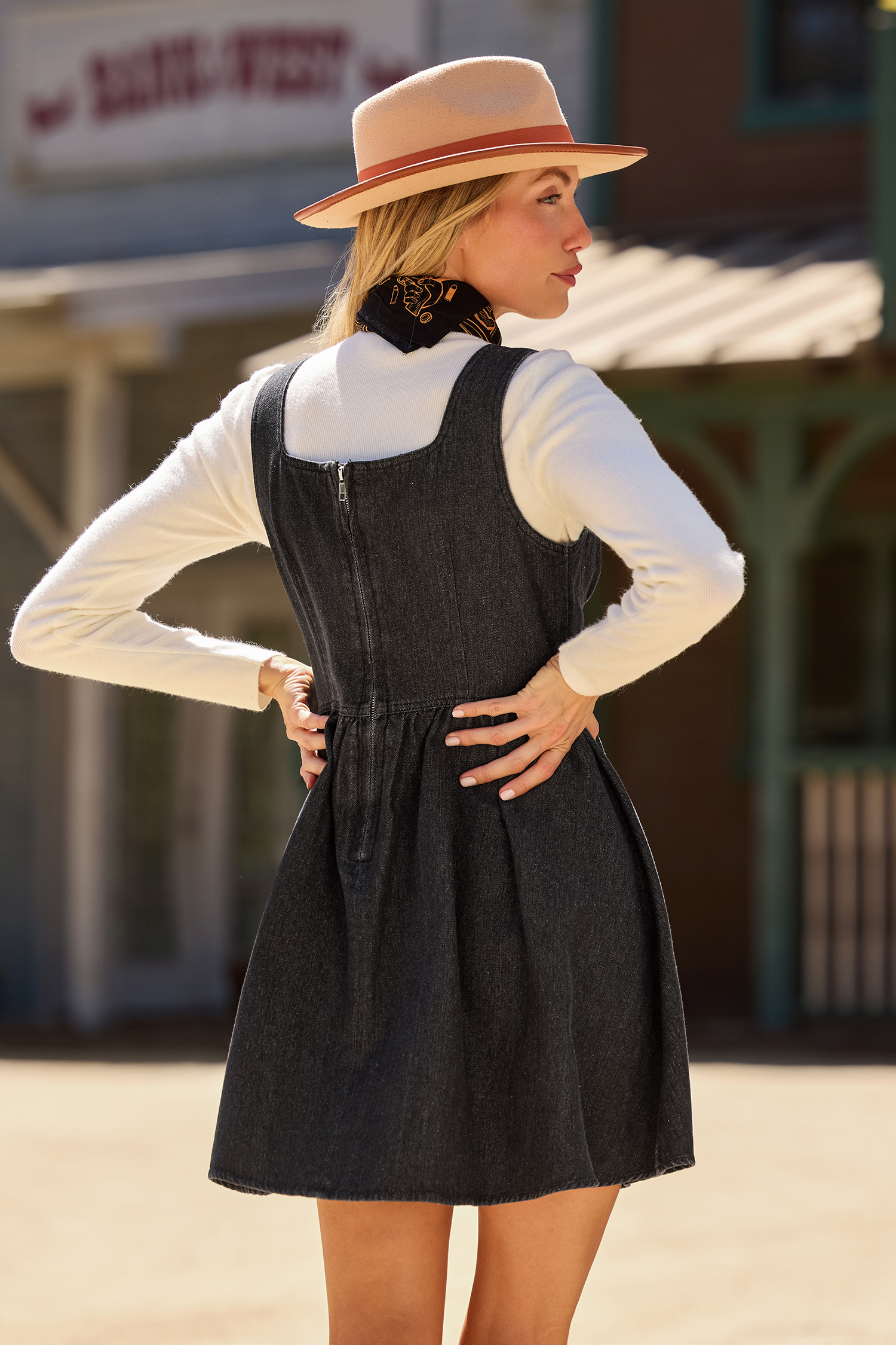 Cupshe Everyday Fairytale Grey Mini Dress In Black