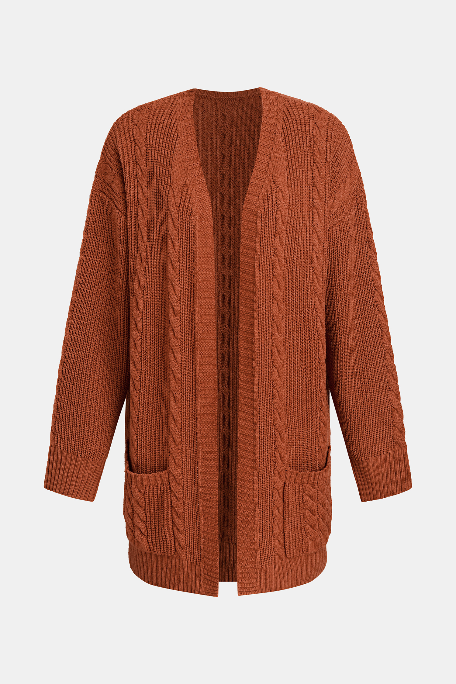 Cupshe Comfort Layer Orange Cardigan