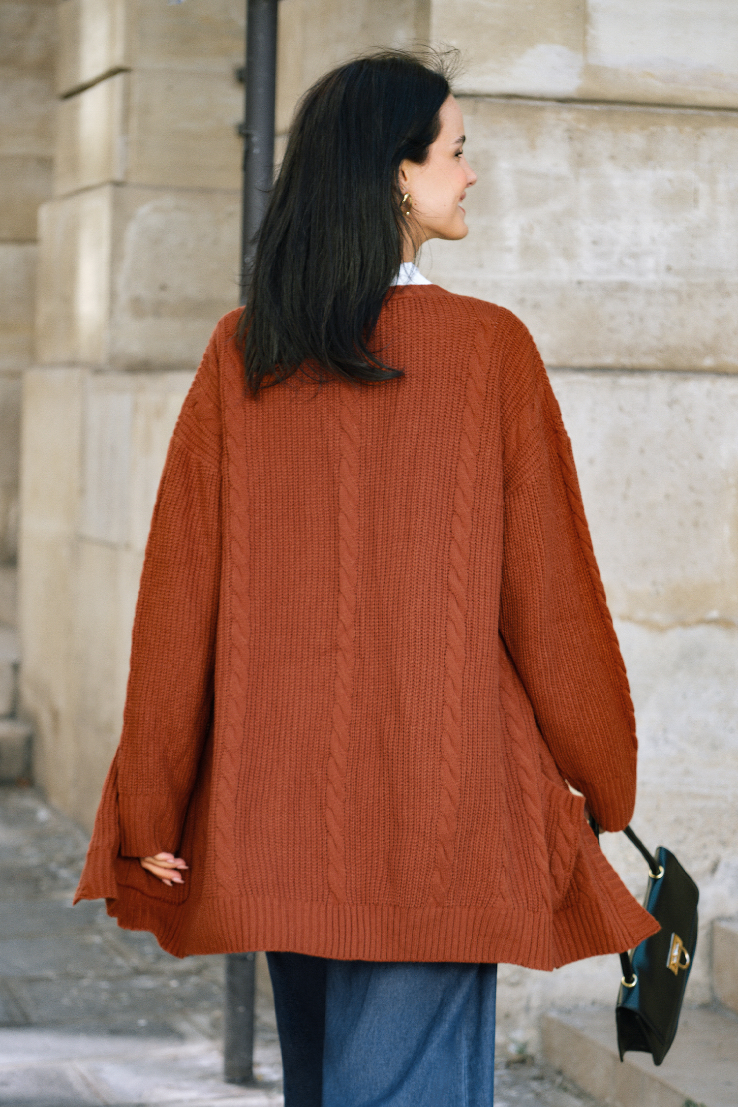 Cupshe Comfort Layer Orange Cardigan