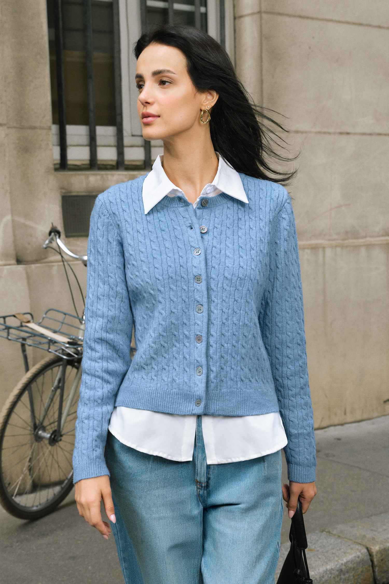 Tú me conoces Cárdigan azul