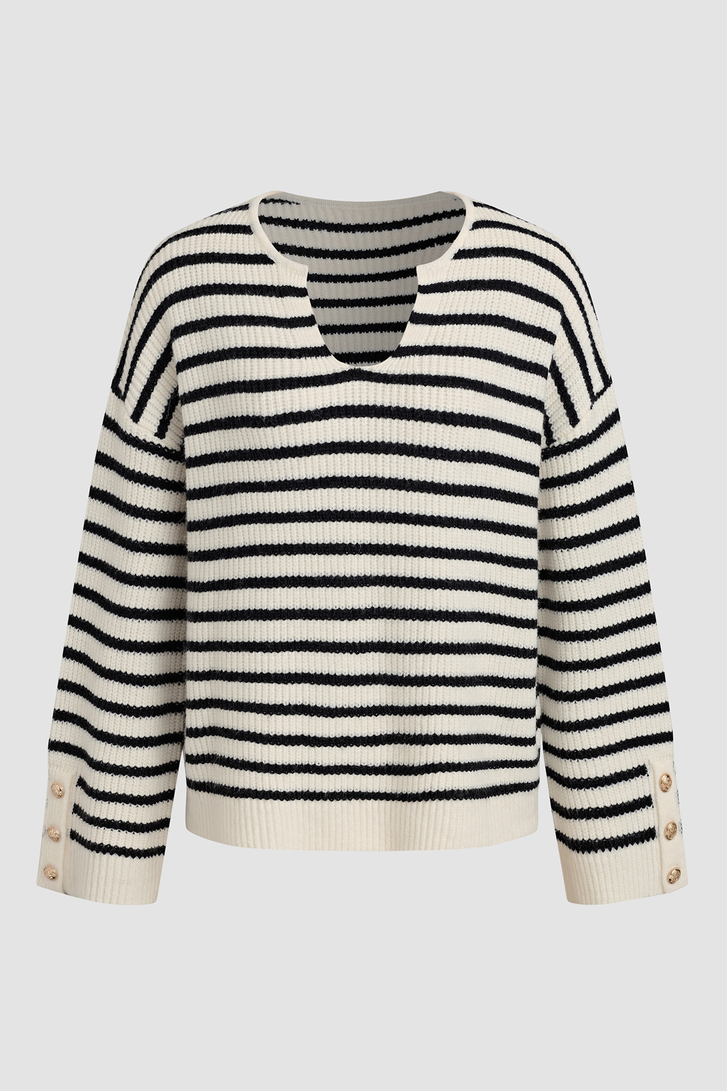Cupshe Lean On Me Striped Sweater In Multi
