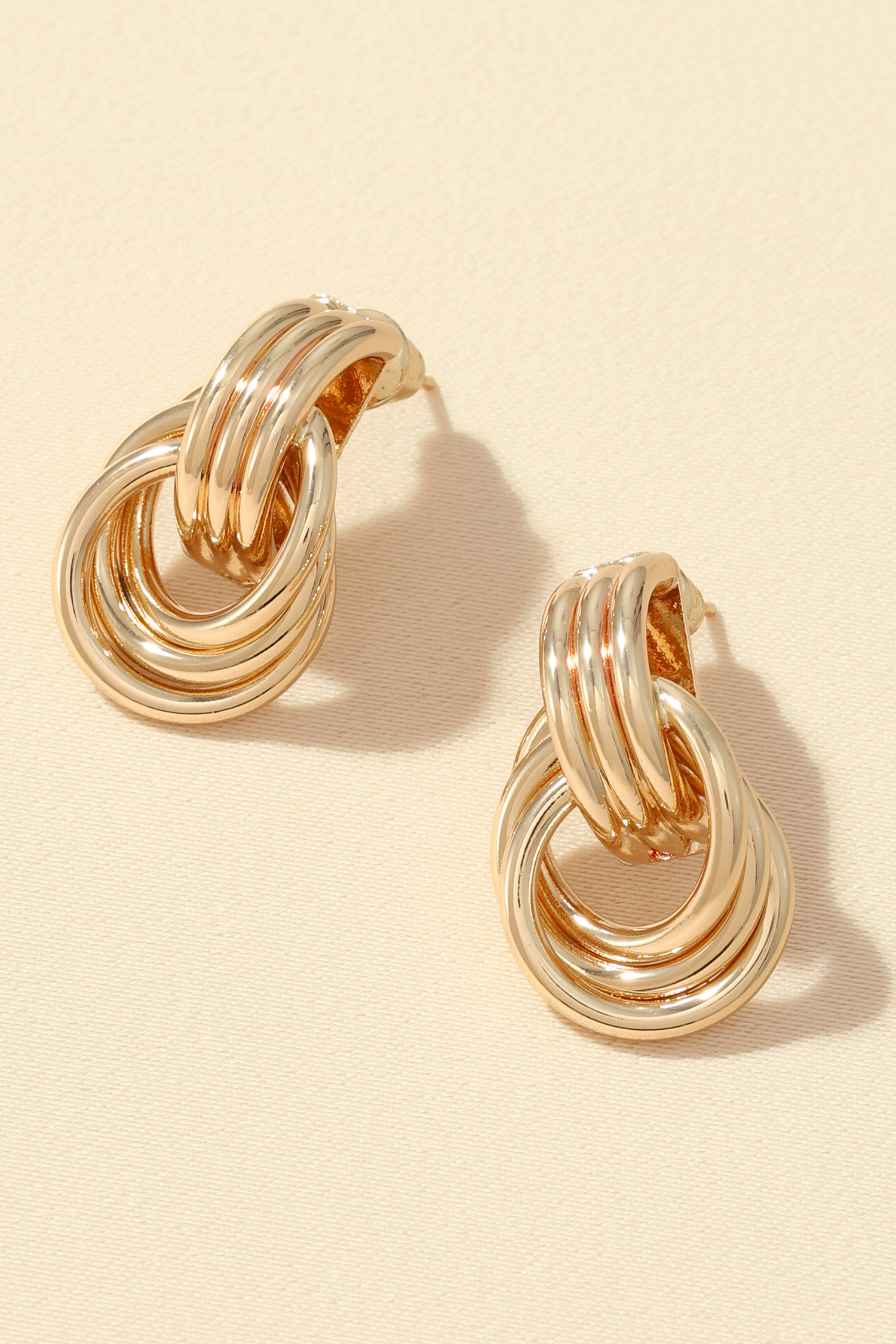 Focal Point Gold-Tone Earrings