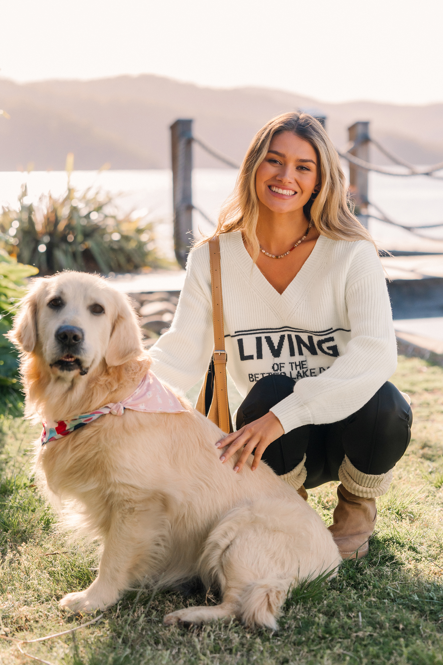 Cupshe Catch Of The Day Sweater Two-toned Sweater