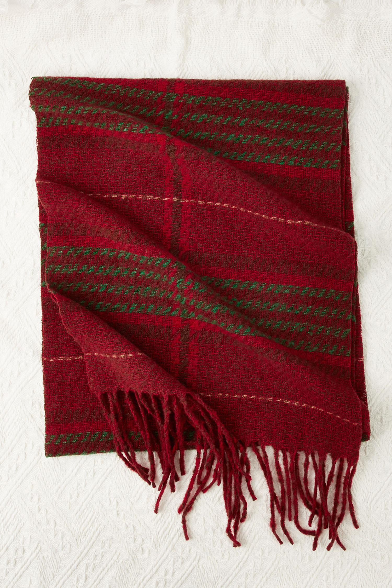 Bundle Up Plaid Scarf