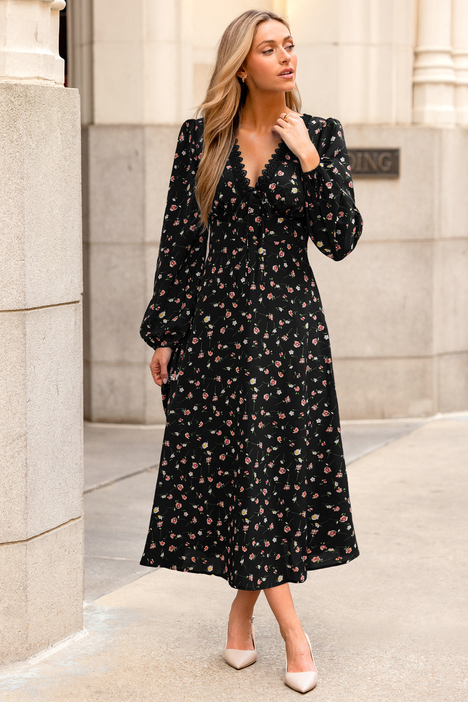 Vestido midi floral Keep It Pretty