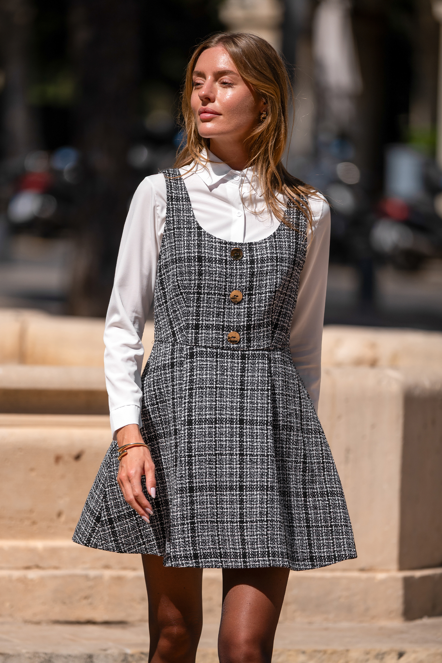 Cupshe Mon Chérie Plaid Mini Dress In Multi