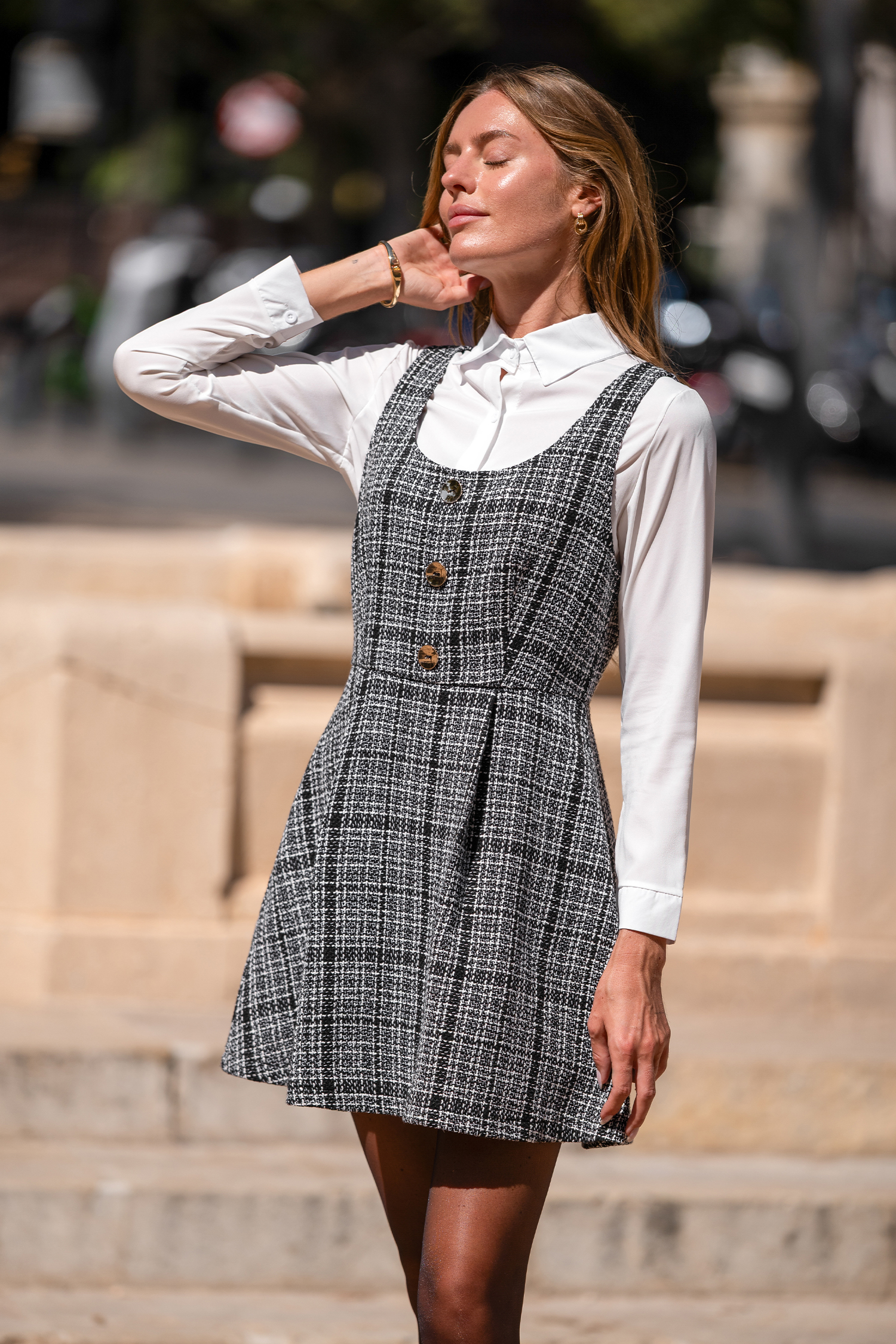 Cupshe Mon Chérie Plaid Mini Dress In Multi