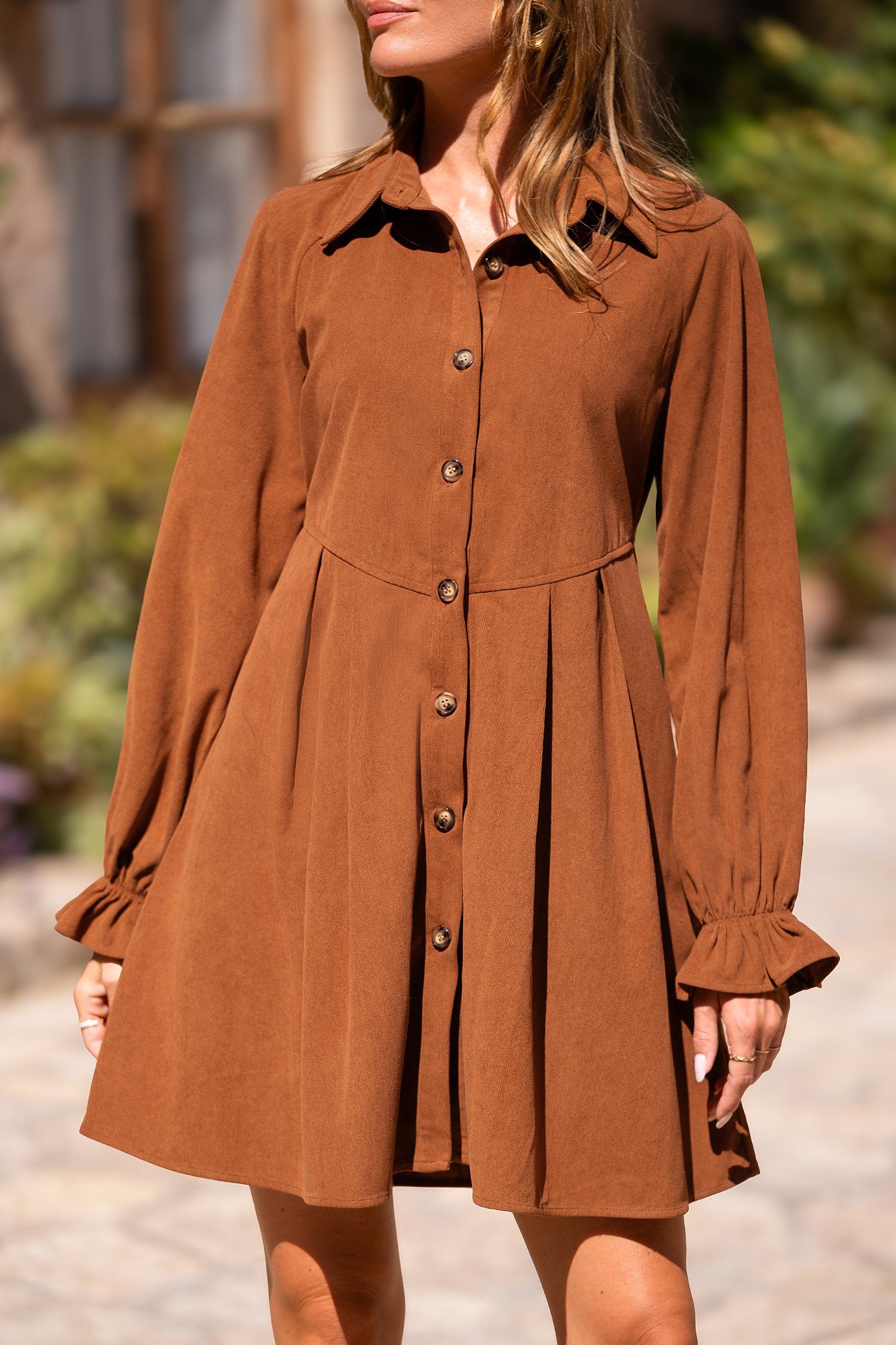 Cupshe No Edits Brown Mini Dress