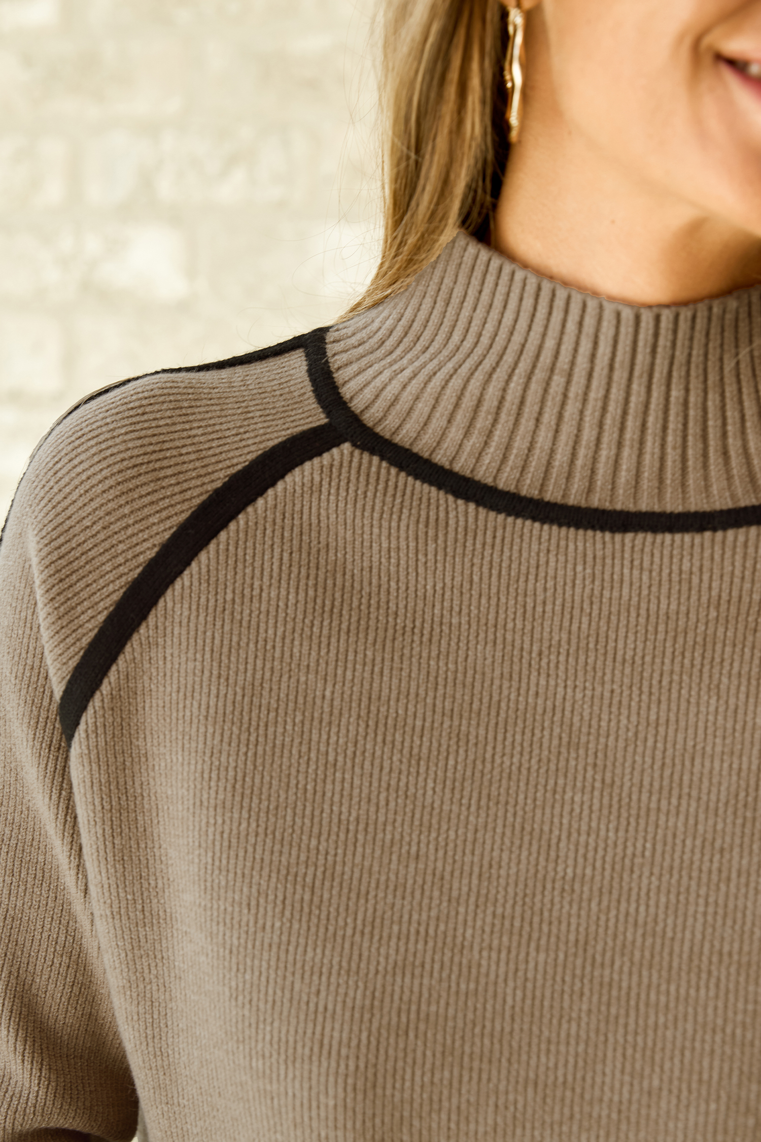 Cupshe Little Victory Brown Sweater In Neutral