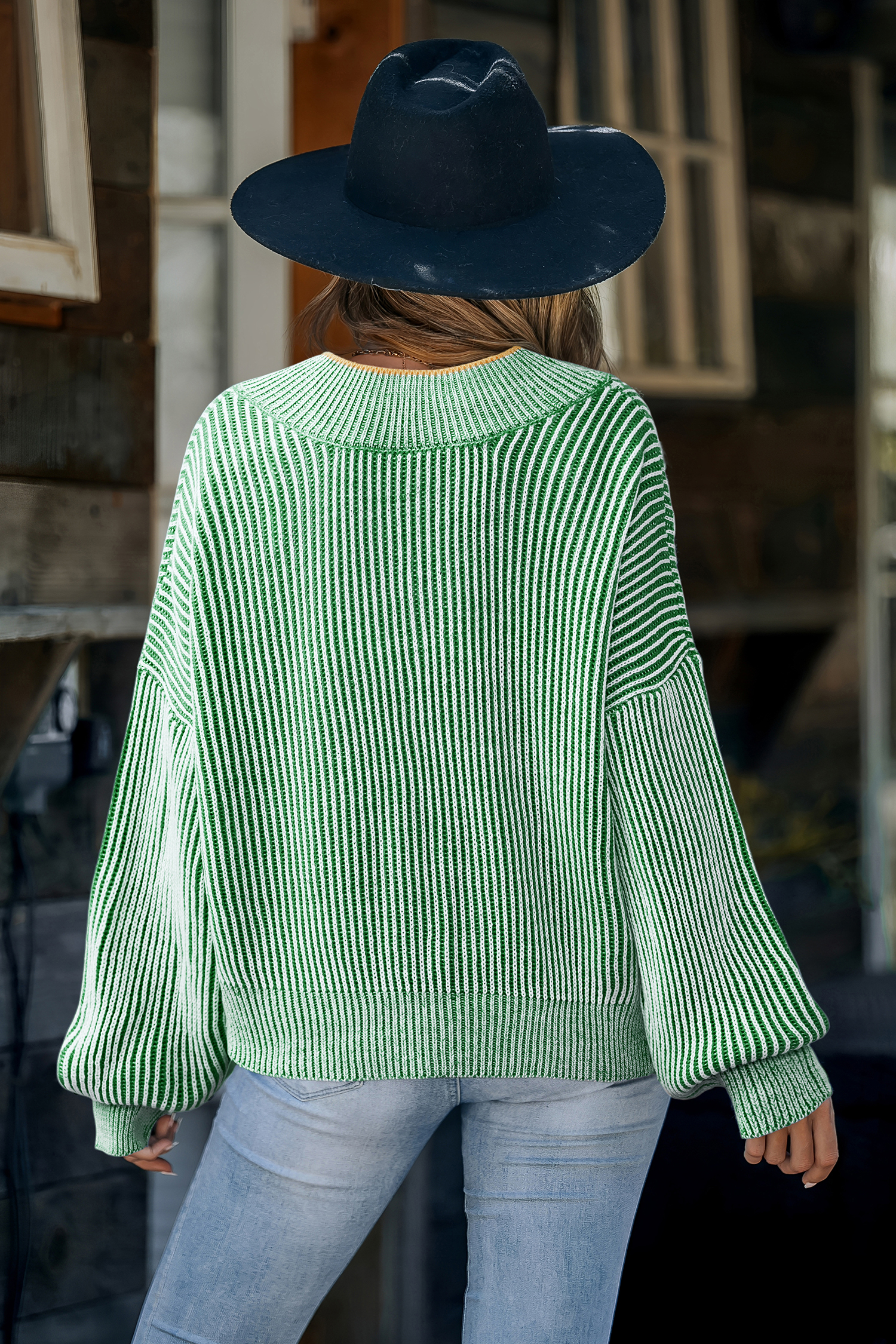 Cupshe Easy Peasy Green Sweater