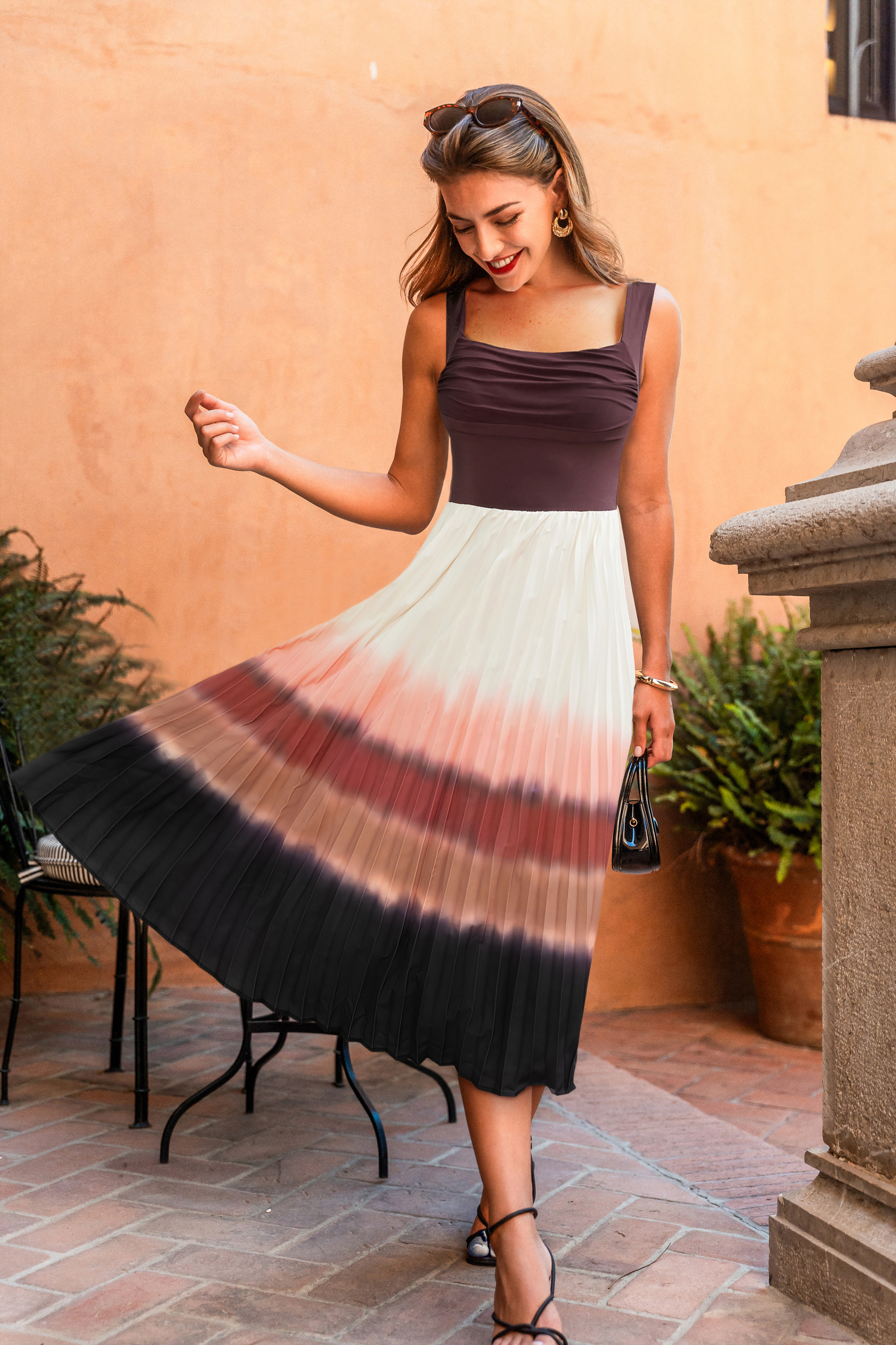Cupshe On The Town Ombre Maxi Dress In Multi