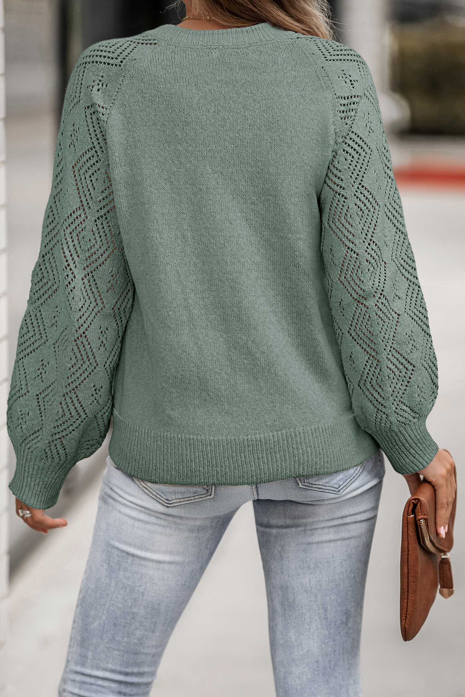 Cupshe Quiet Grove Green Sweater