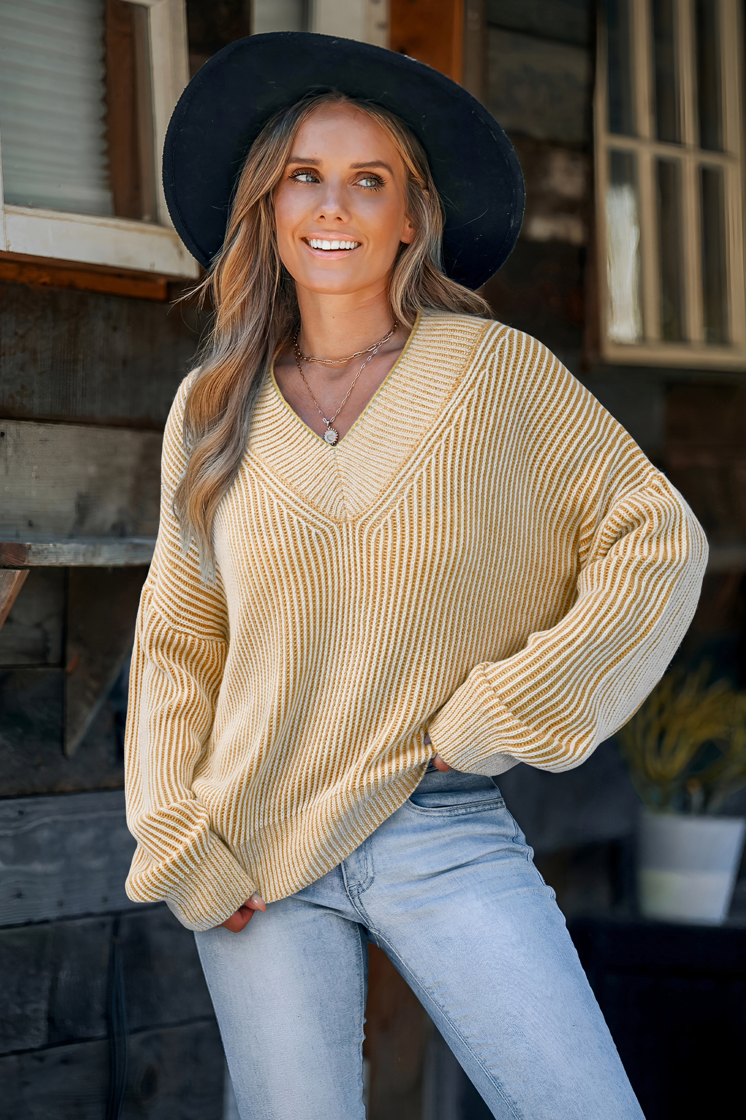 Cupshe By Your Side Yellow Sweater