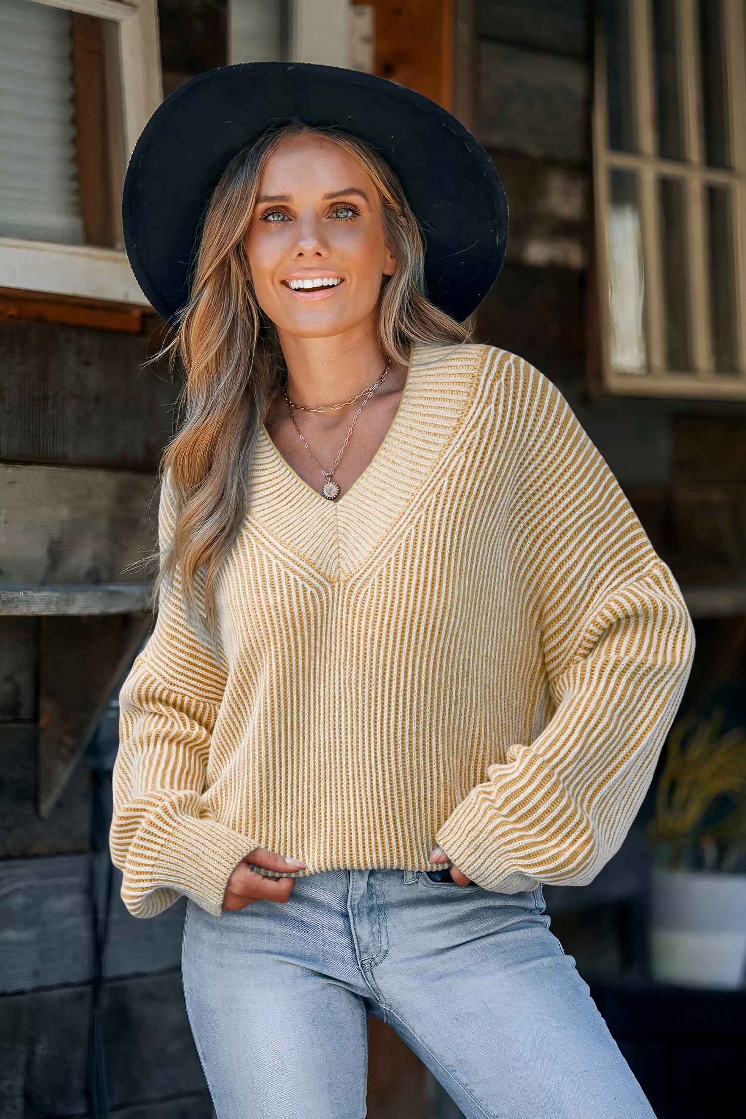 Cupshe By Your Side Yellow Sweater