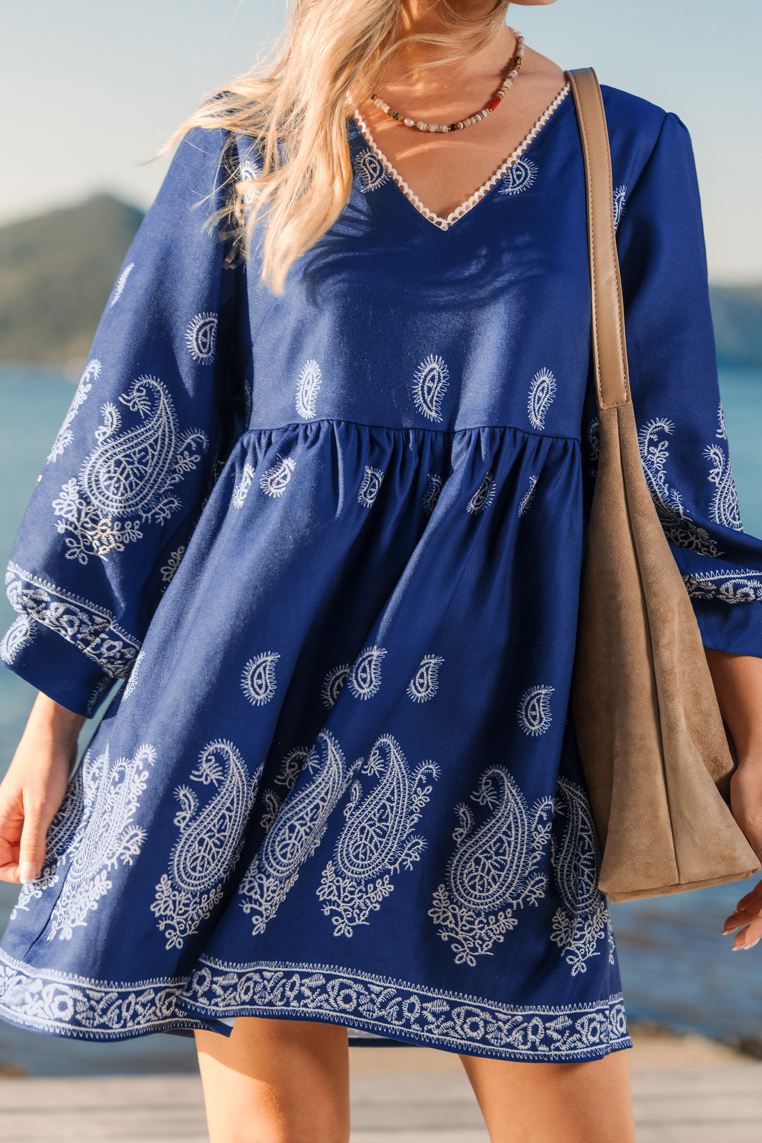 Cupshe Nomad Nights Paisley Mini Dress