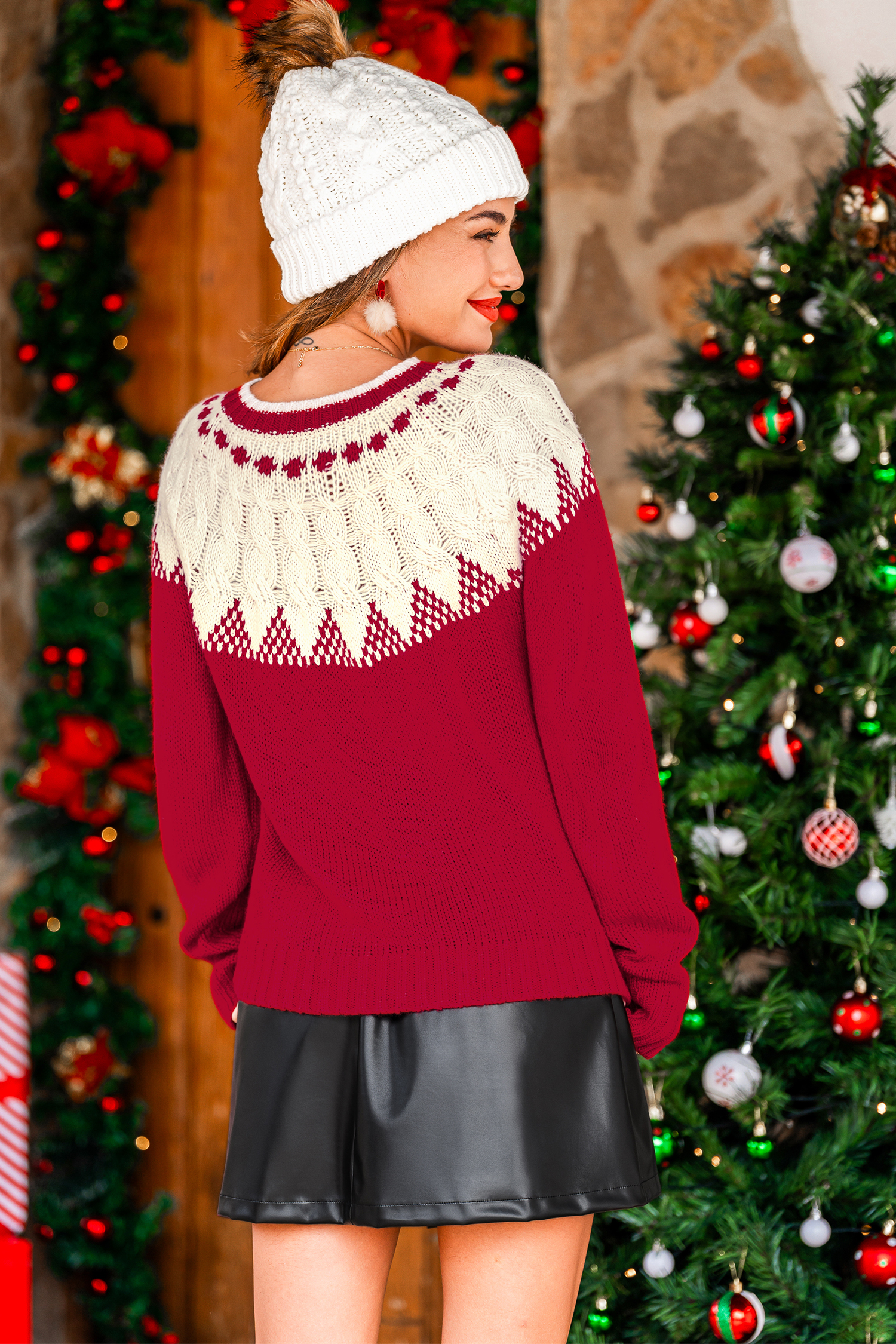 Cupshe Joy Two-toned Sweater