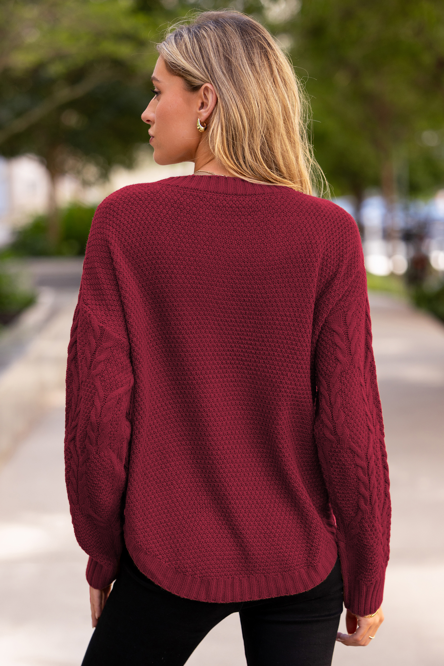 Cupshe Toasting Marshmallows Red Sweater