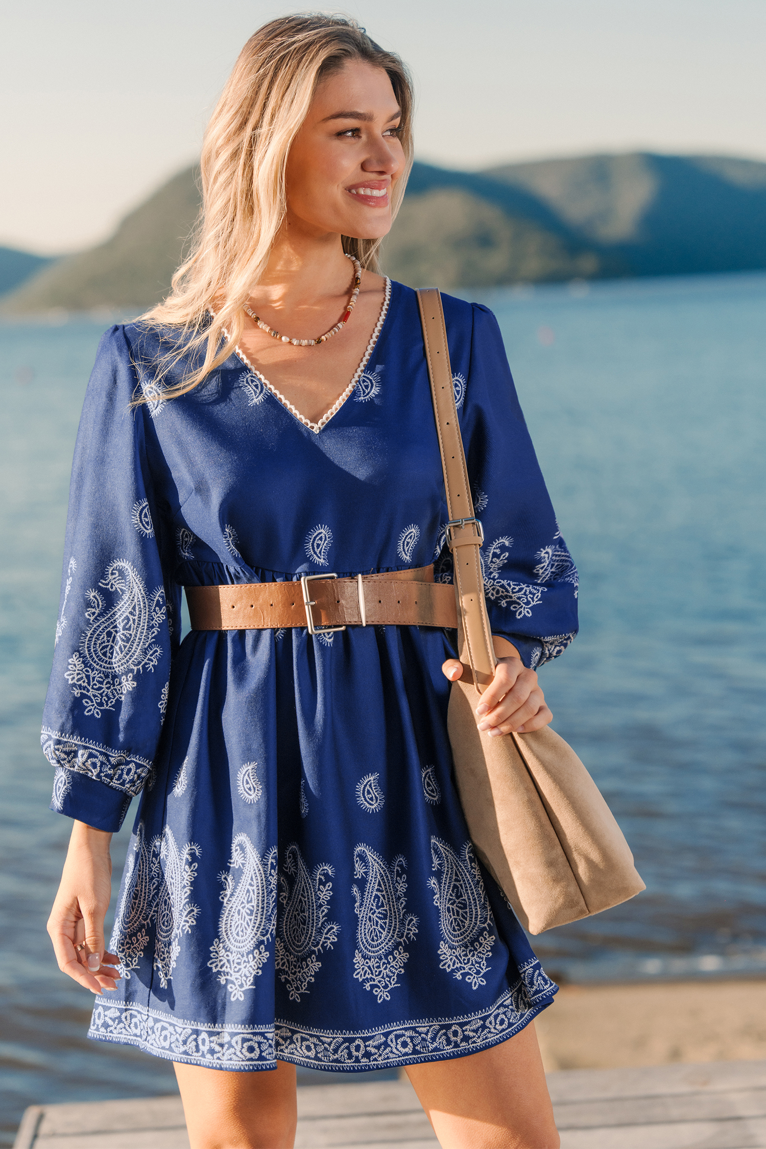 Cupshe Nomad Nights Paisley Mini Dress