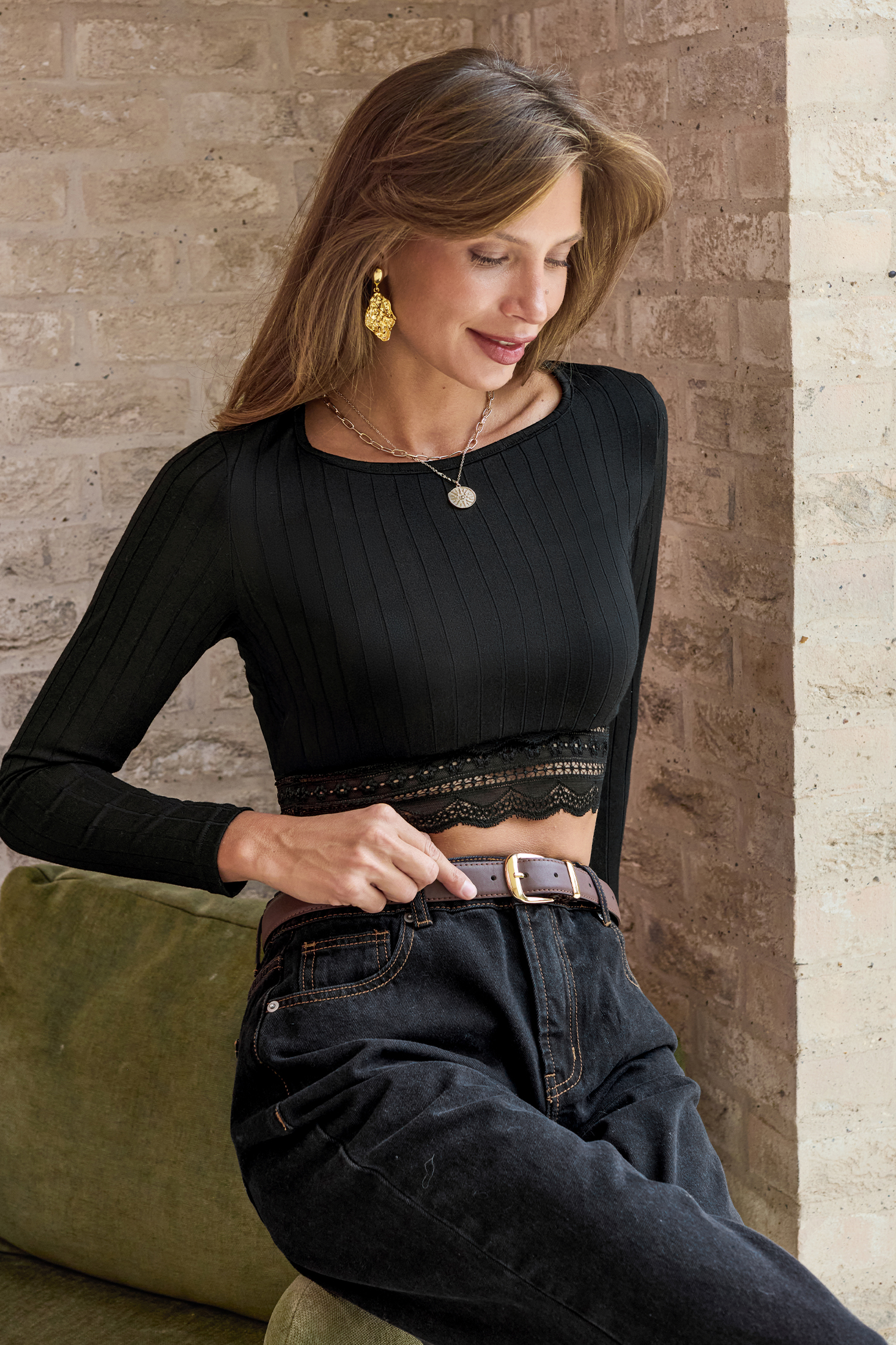 Cupshe Sweet & Spicy Black Top In Black