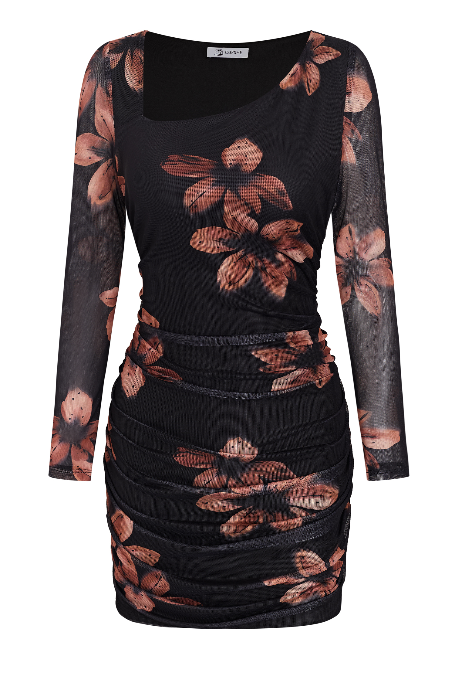 Cupshe X Jen Affleck Trad Wife Mini Dress In Black