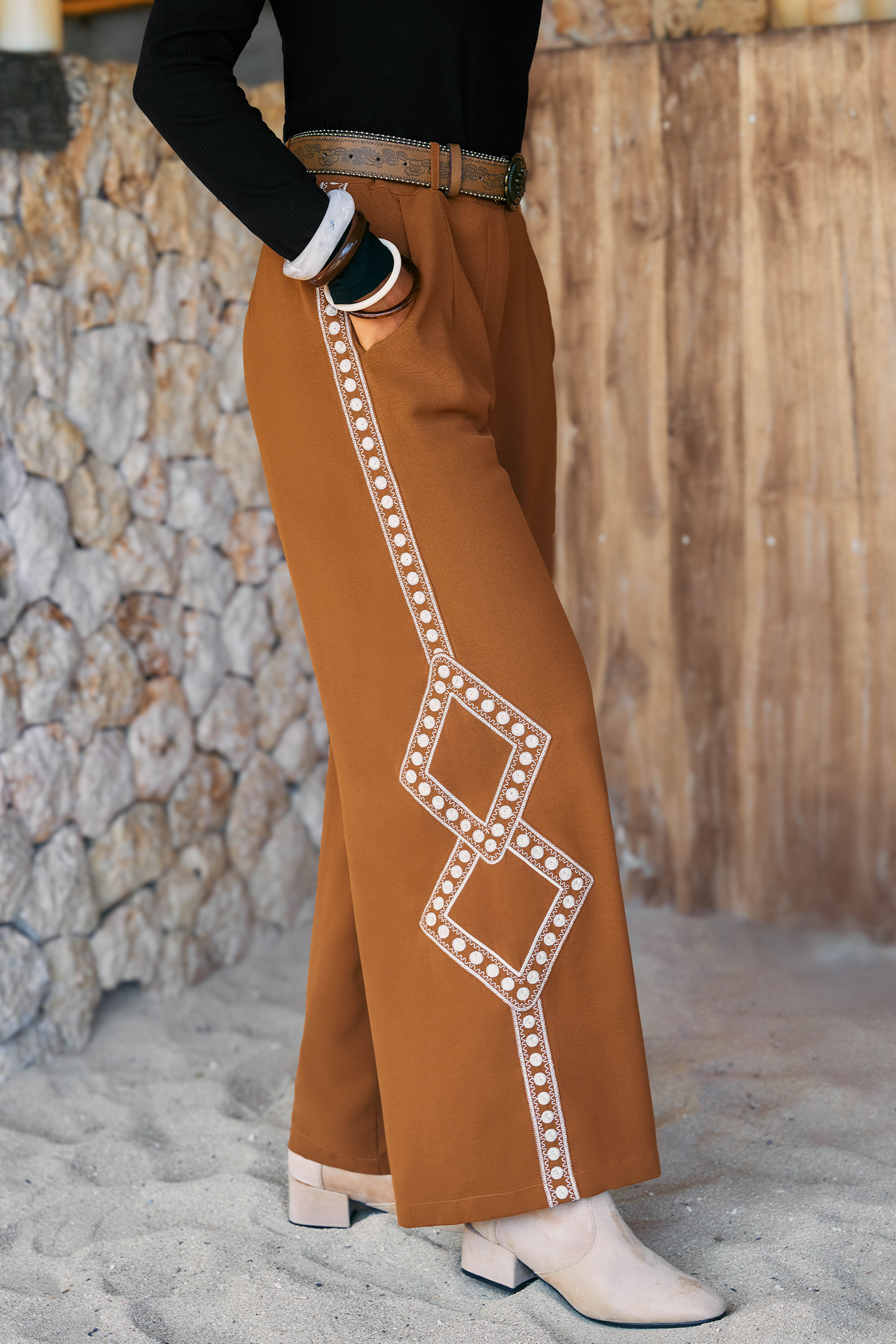 Cupshe Go Far Brown Pants