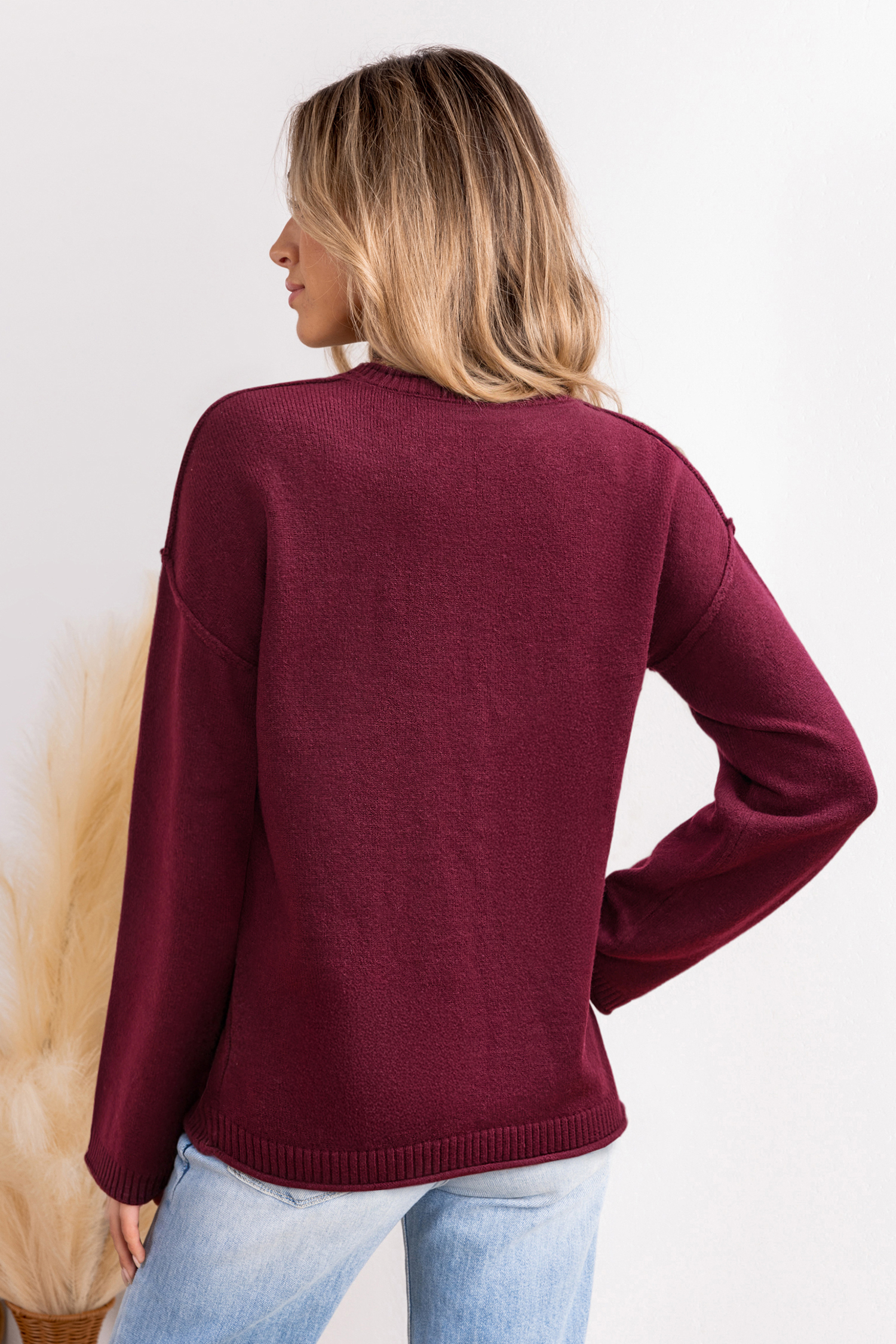 Cupshe Small Talk Red Sweater