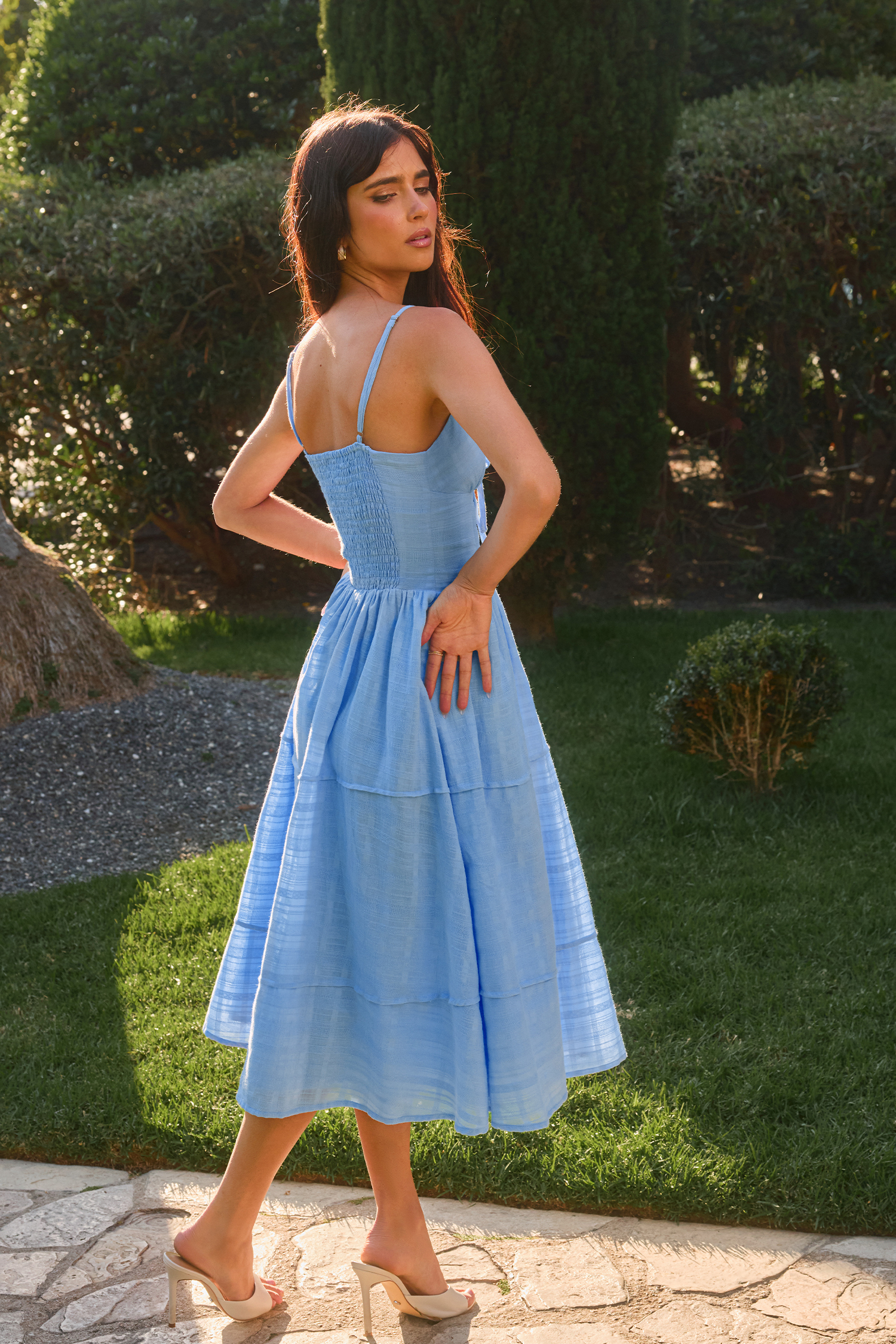 x Renee & Elisha Herbert Garden Party Midi-jurk