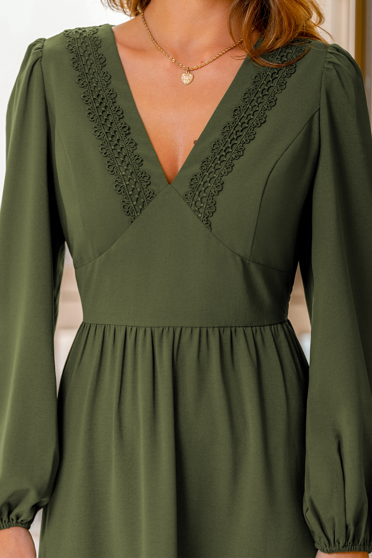 Cecilia Green Maxi Dress
