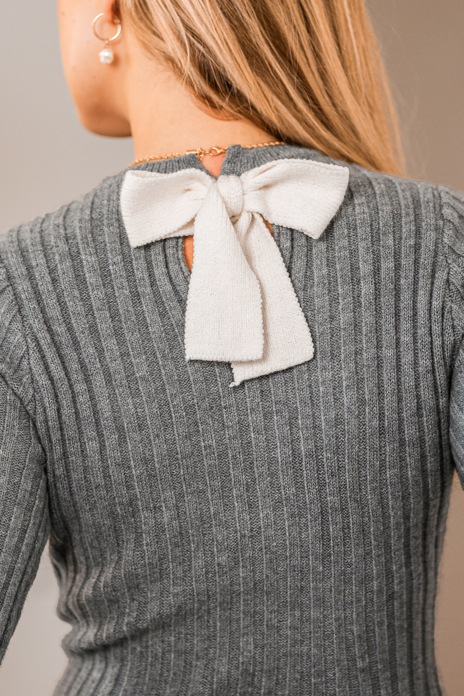 Cupshe Grey Area Grey Sweater Dress In Gray