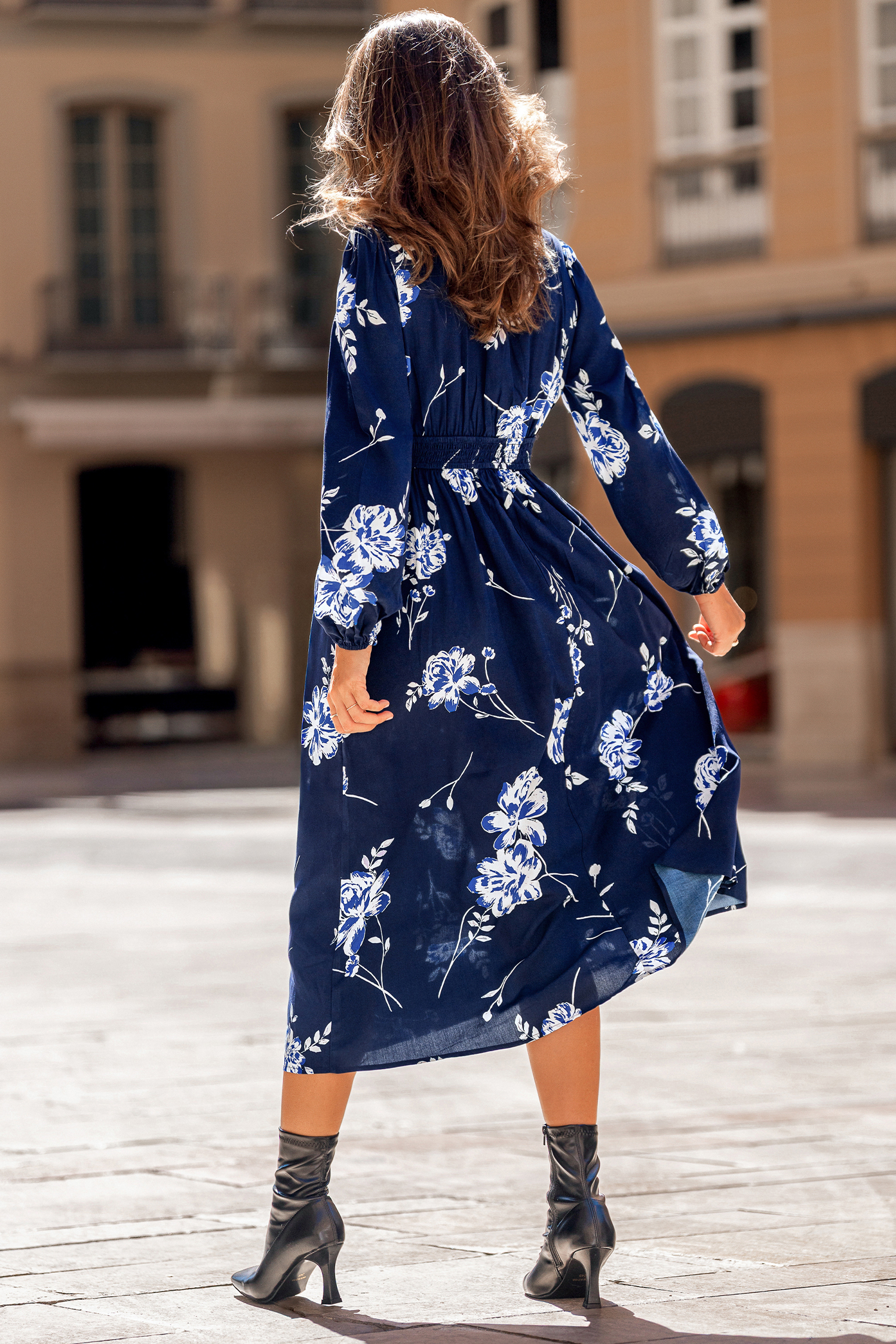 Cupshe Nightshade Floral Midi Dress