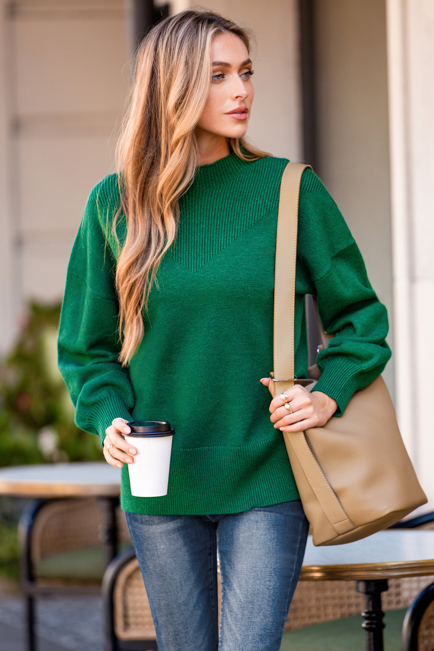 Cupshe Vintage Cut Green Sweater In Green