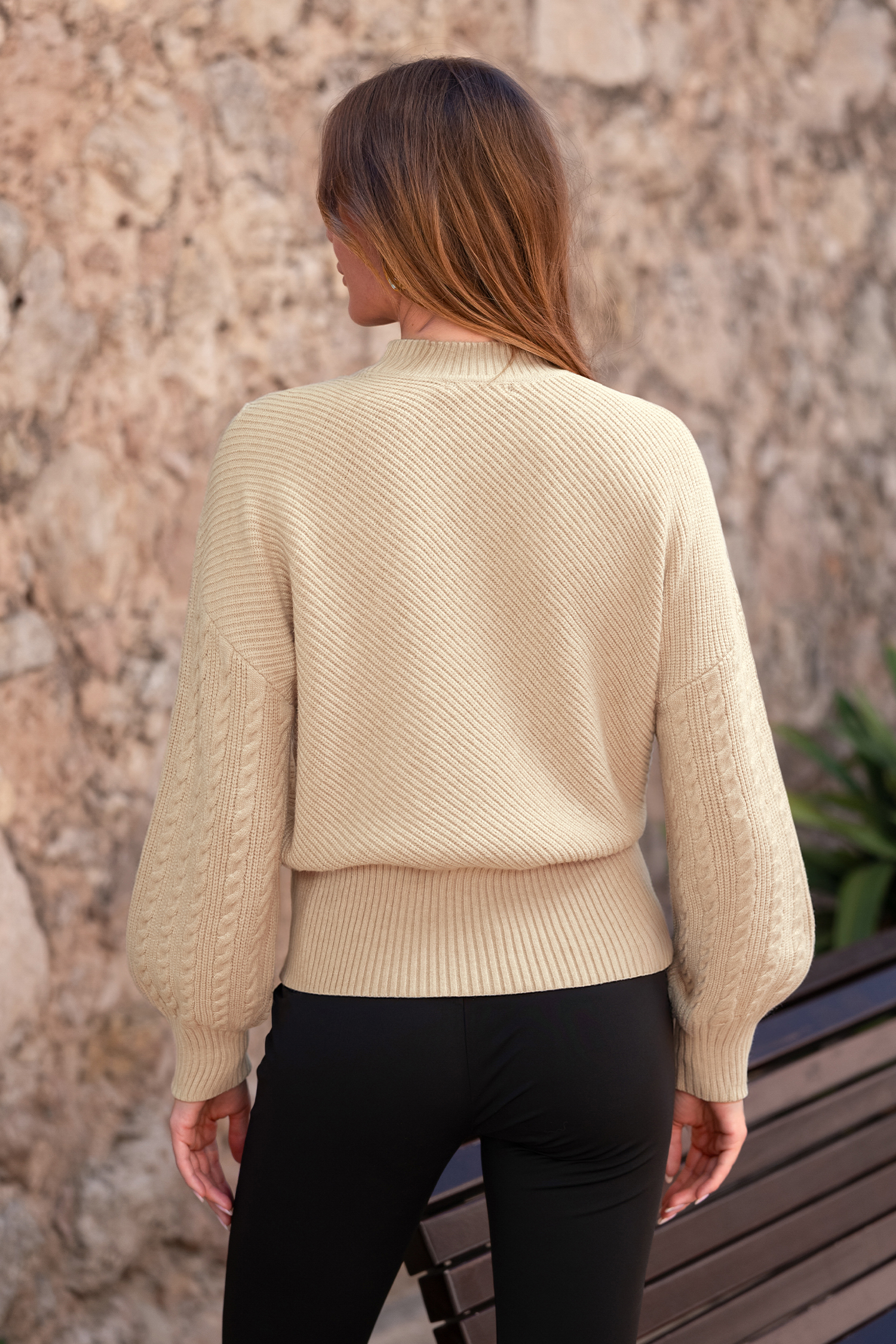 Cupshe Ballet Slipper Khaki Sweater In Neutral