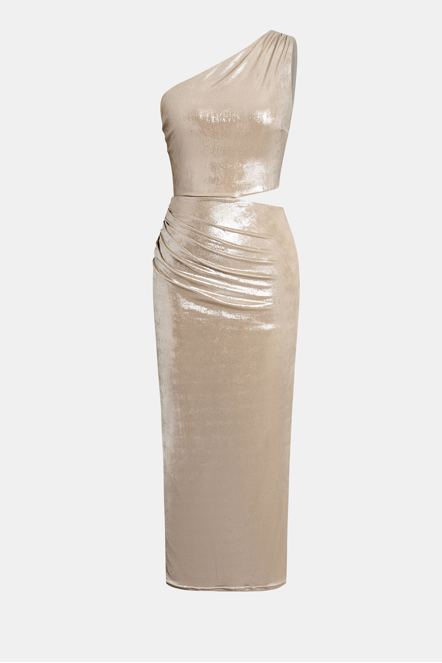 Cupshe X Jen Affleck Viral Moment Maxi Dress In Gold