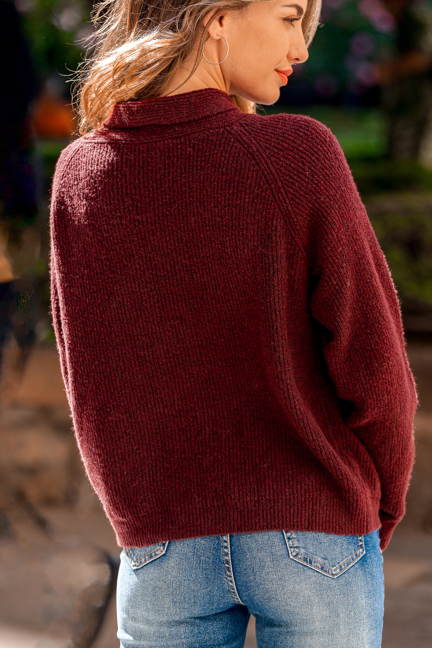 Cupshe Finishing Touch Red Sweater In Multi