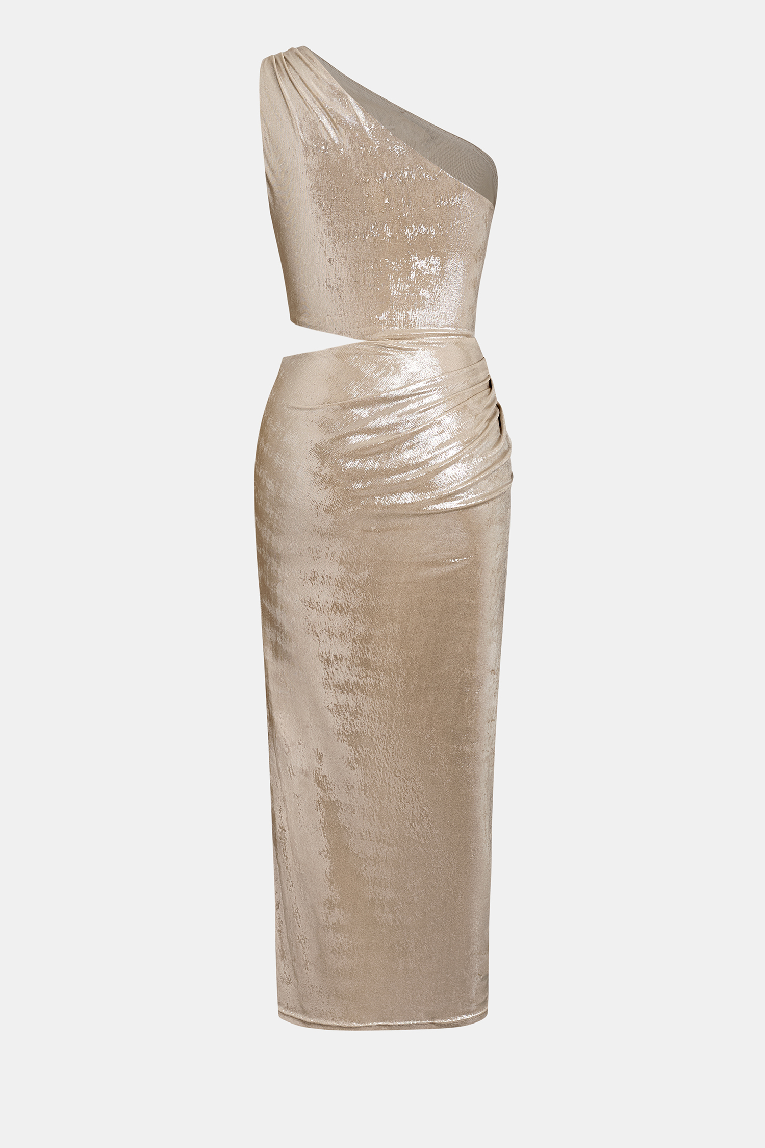 Cupshe X Jen Affleck Viral Moment Maxi Dress In Gold