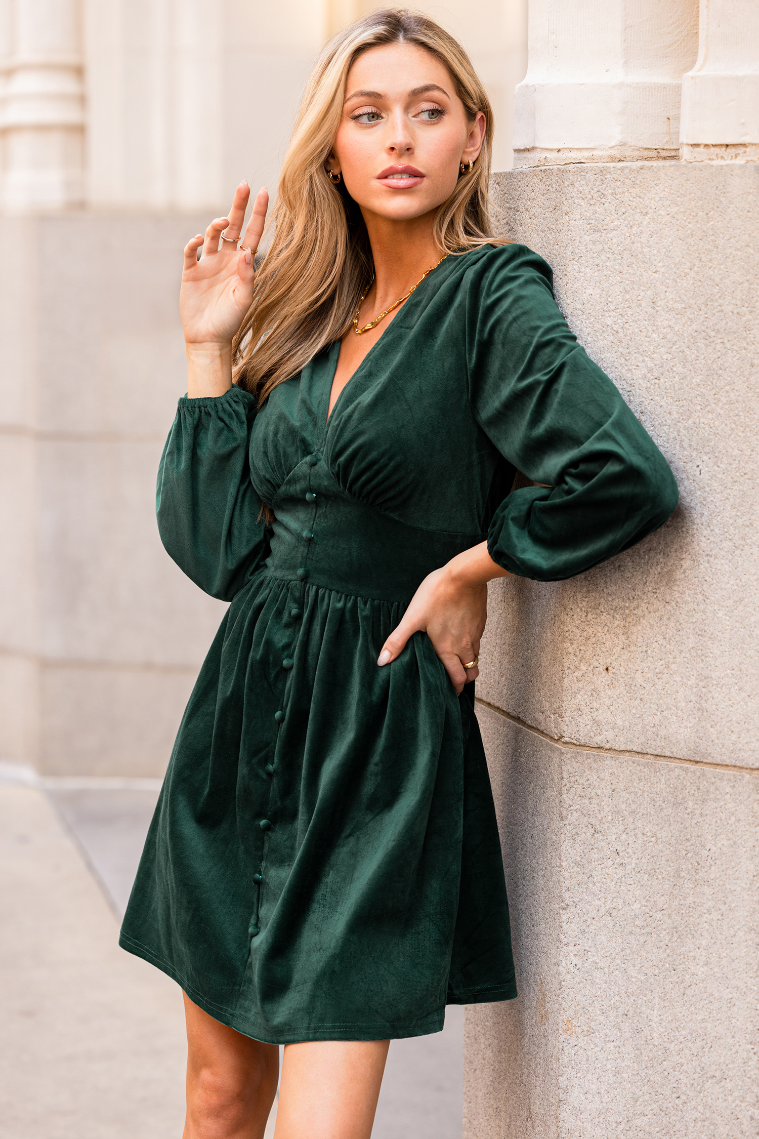 Cupshe Twilight Grove Green Mini Dress In Green