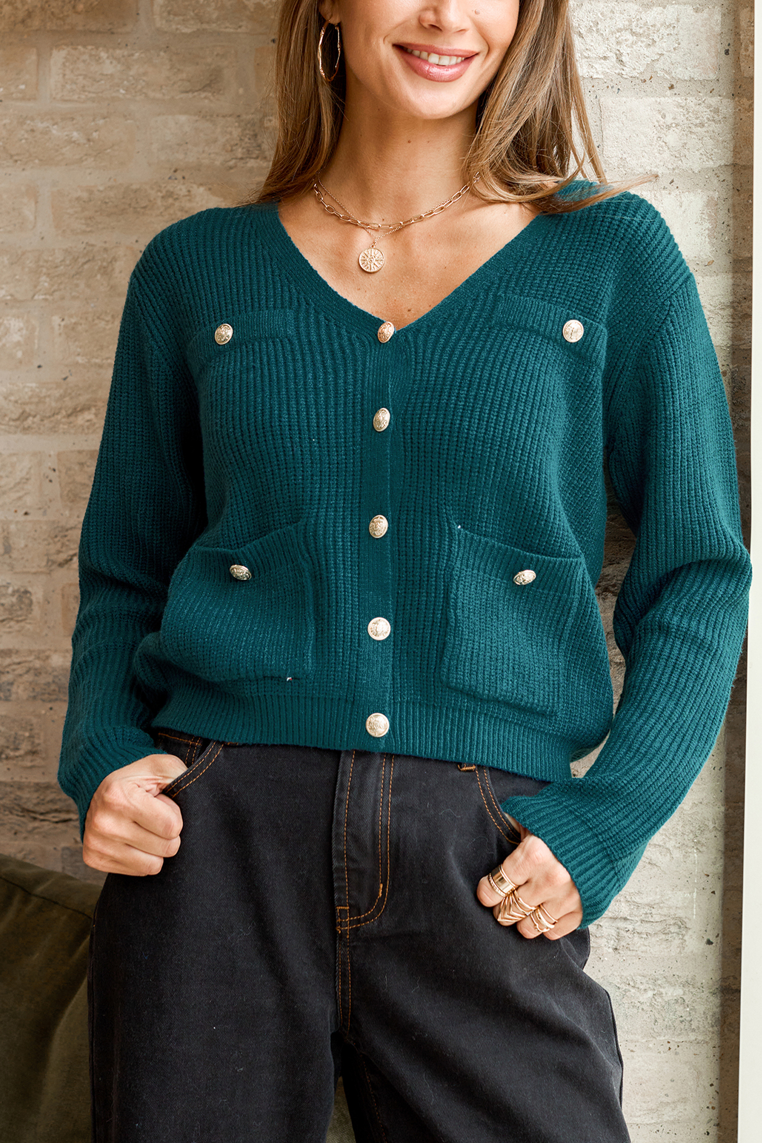 Cupshe Secret Crush Aqua Cardigan