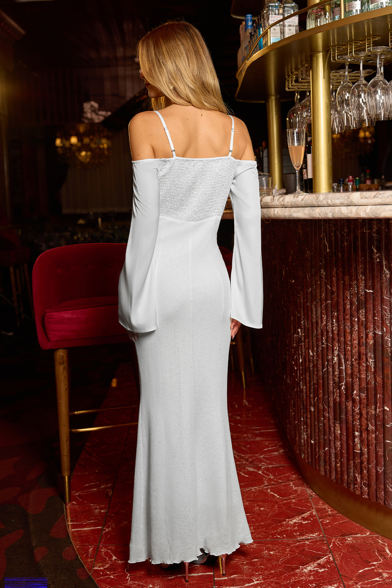 Cupshe X Layla Taylor Saint Maxi Dress In White