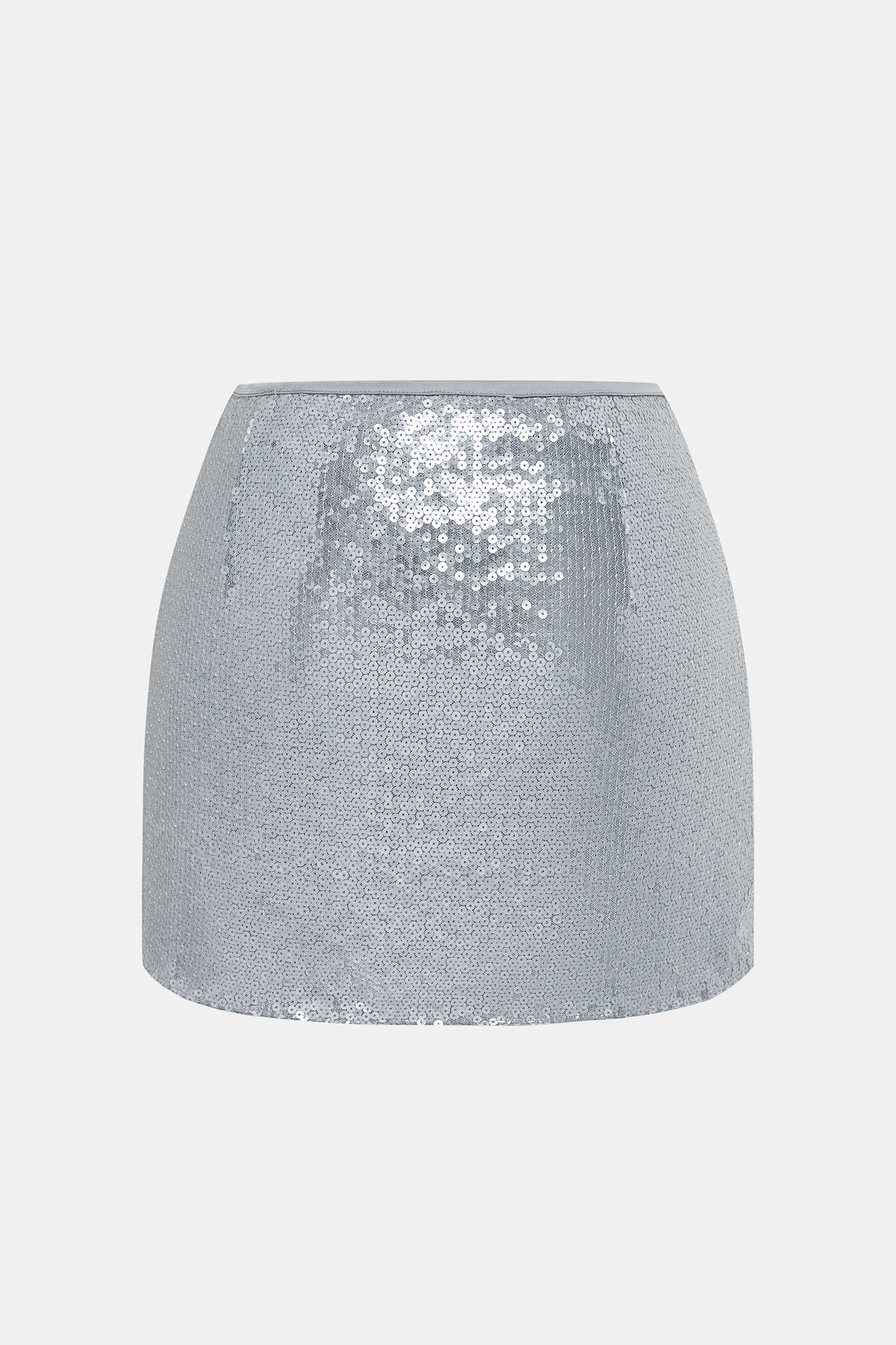 Cupshe X Jen Affleck Plot Twist Mini Skirt In Silver