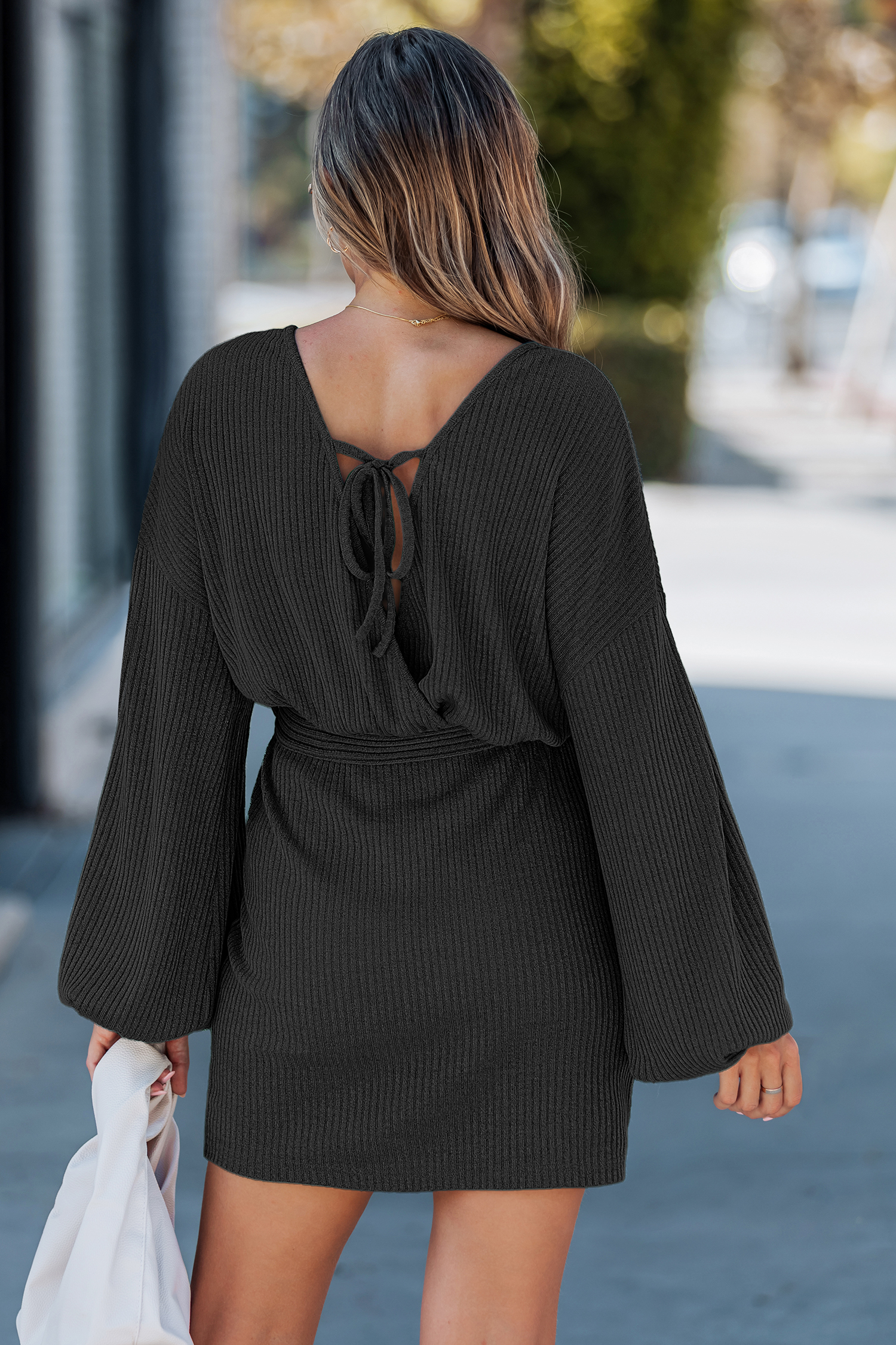 Cupshe Eat Your Heart Out Black Mini Dress In Black