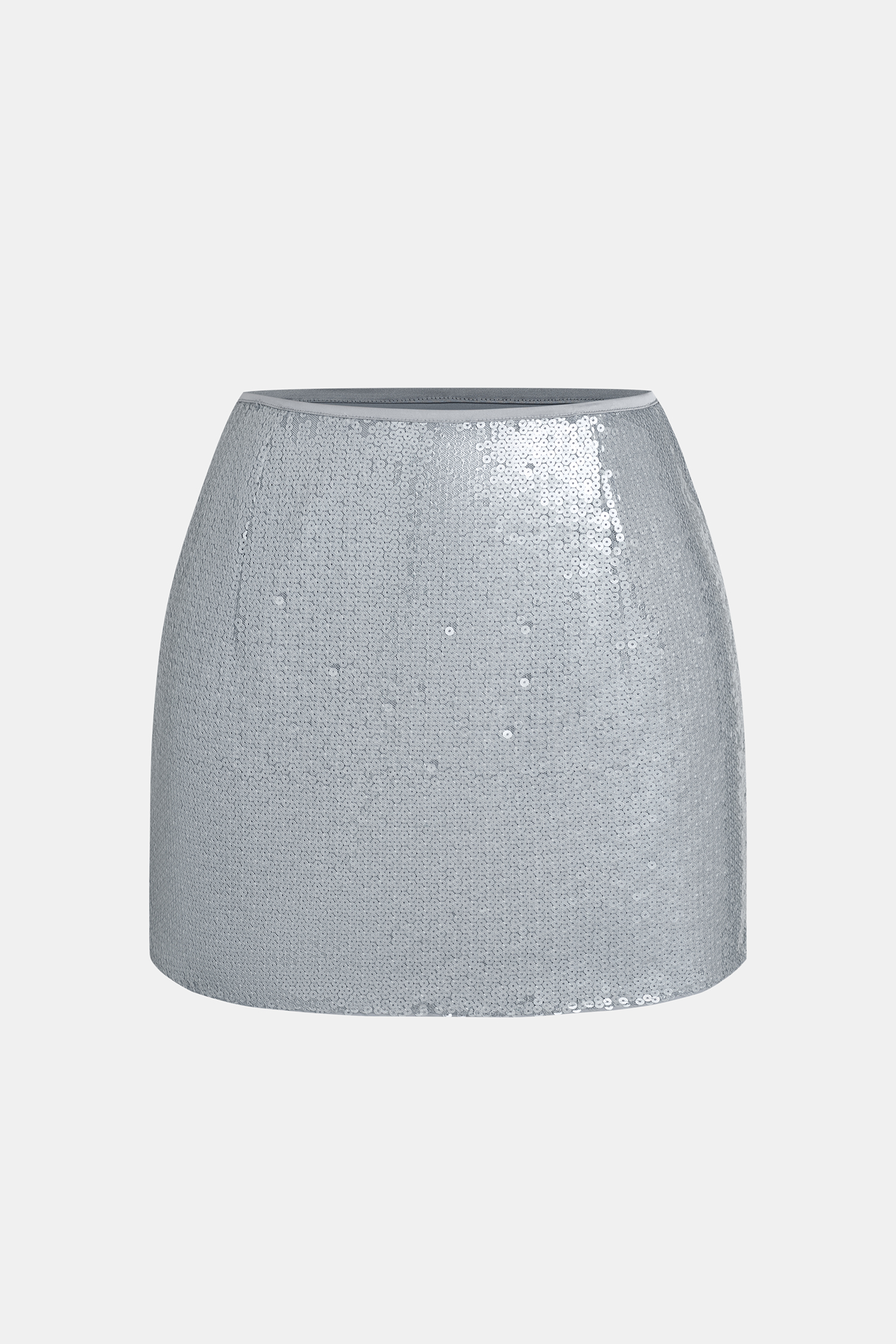 Cupshe X Jen Affleck Plot Twist Mini Skirt In Silver
